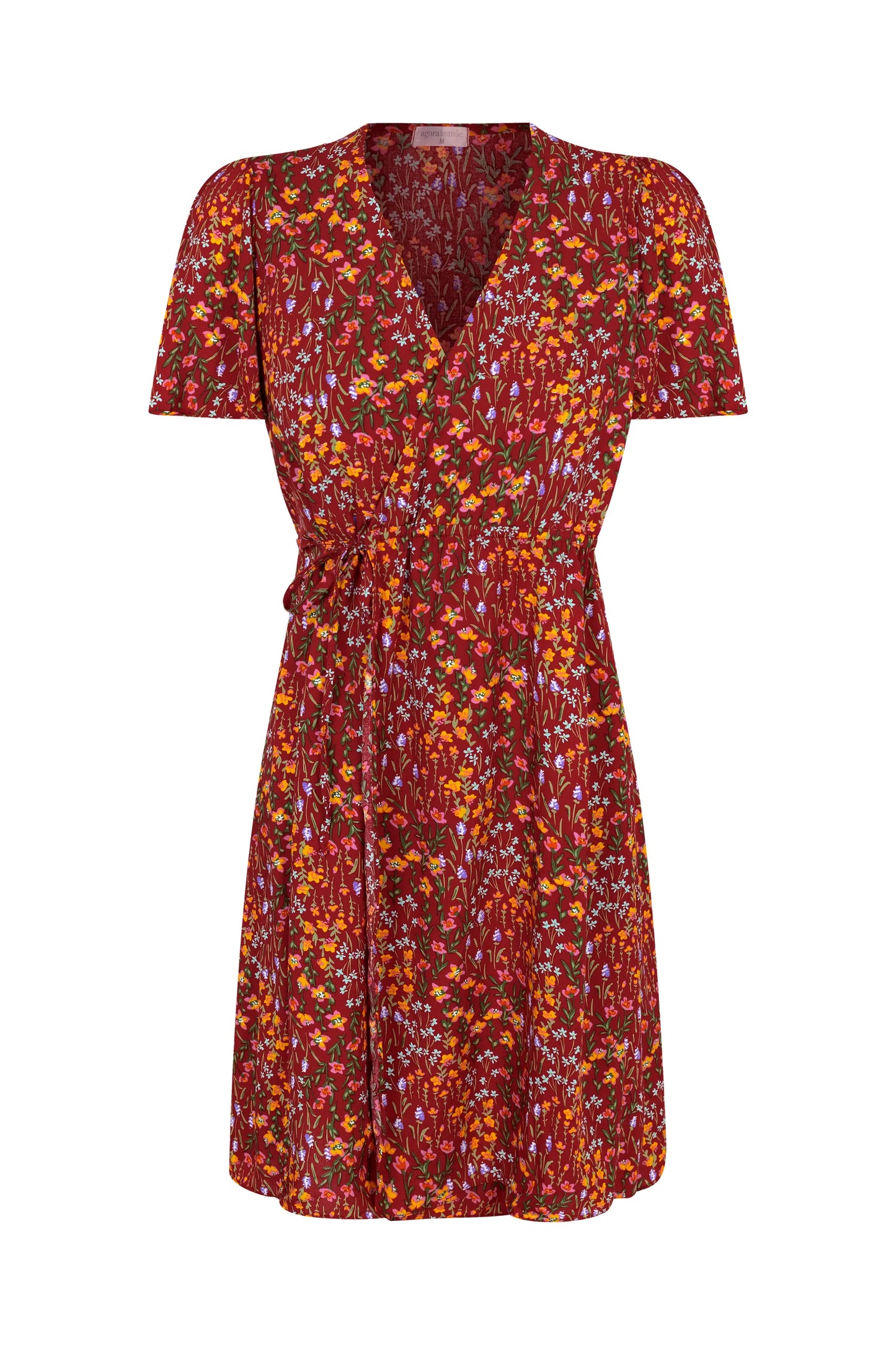 VESTIDO GESTANTE E AMAMENTAÇÃO ENVELOPE CURTO ESTAMPADO