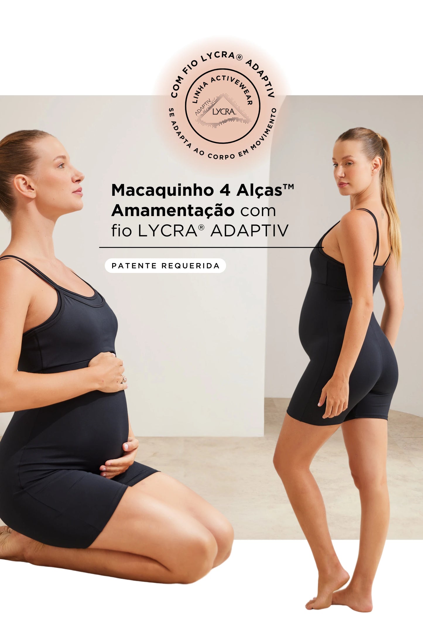 MACAQUINHO 4 ALÇAS AMAMENTAÇÃO FITNESS COM FIO LYCRA® ADAPTIV