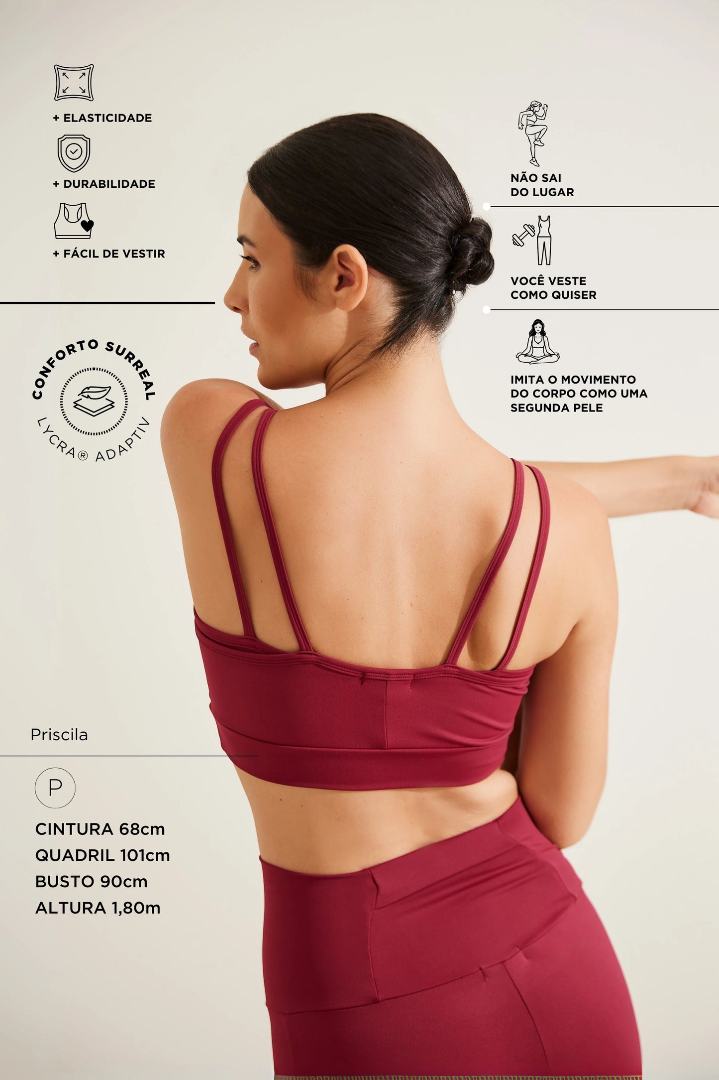 TOP 4 ALÇAS AMAMENTAÇÃO FITNESS COM FIO LYCRA® ADAPTIV