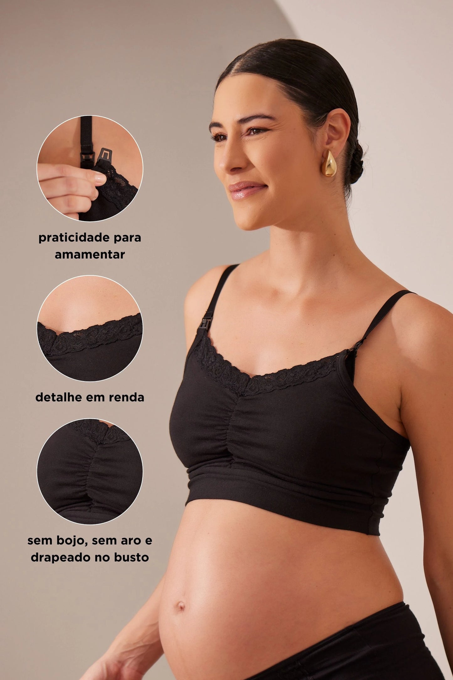 TOP ALGODÃO BÁSICO PARA AMAMENTAR