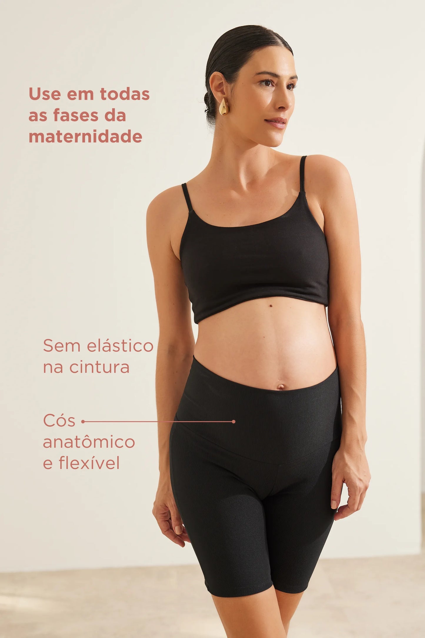 BERMUDA GESTANTE CANELADA