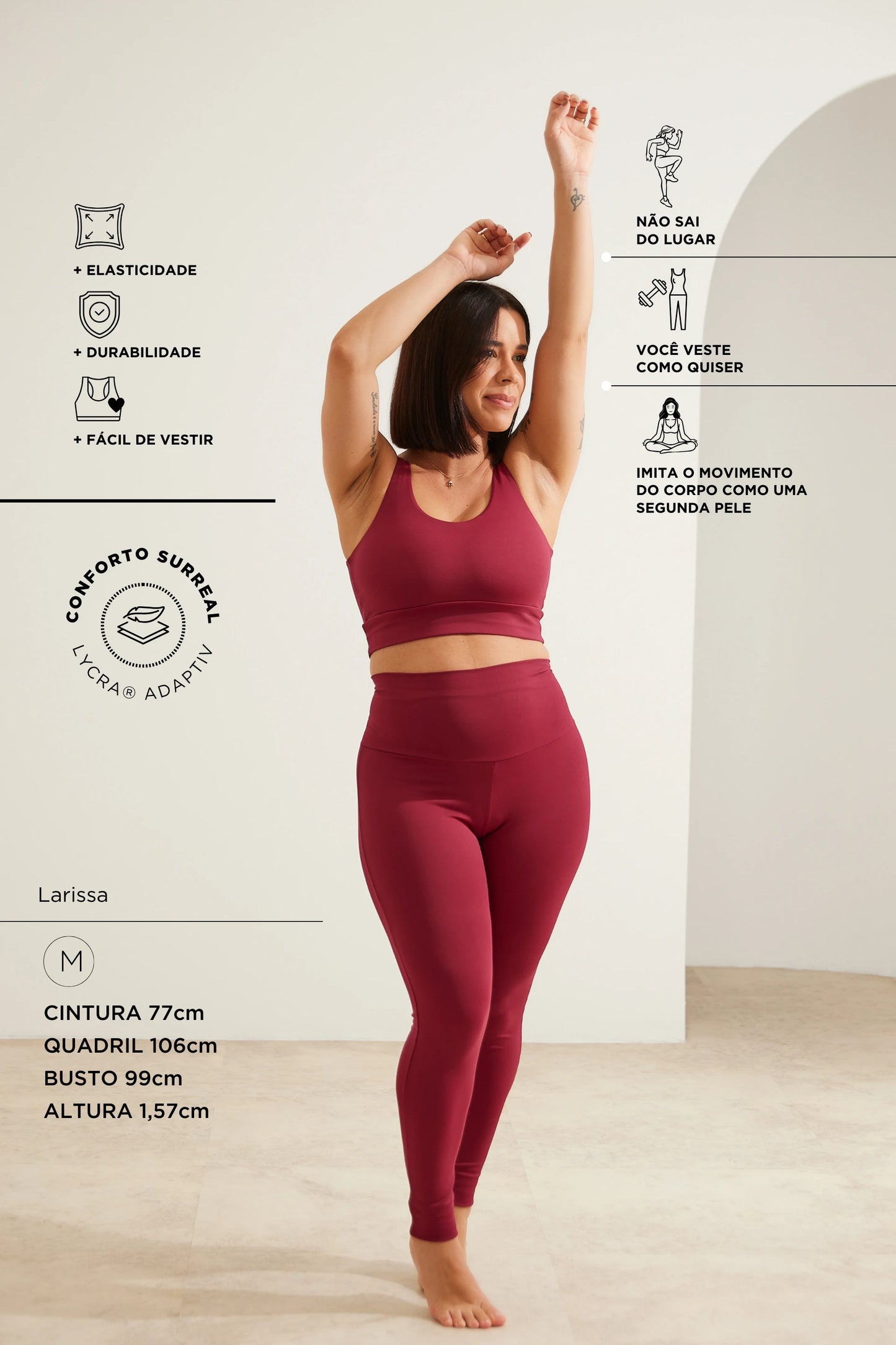 TOP BÁSICO DUPLO COM FIO LYCRA® ADAPTIV