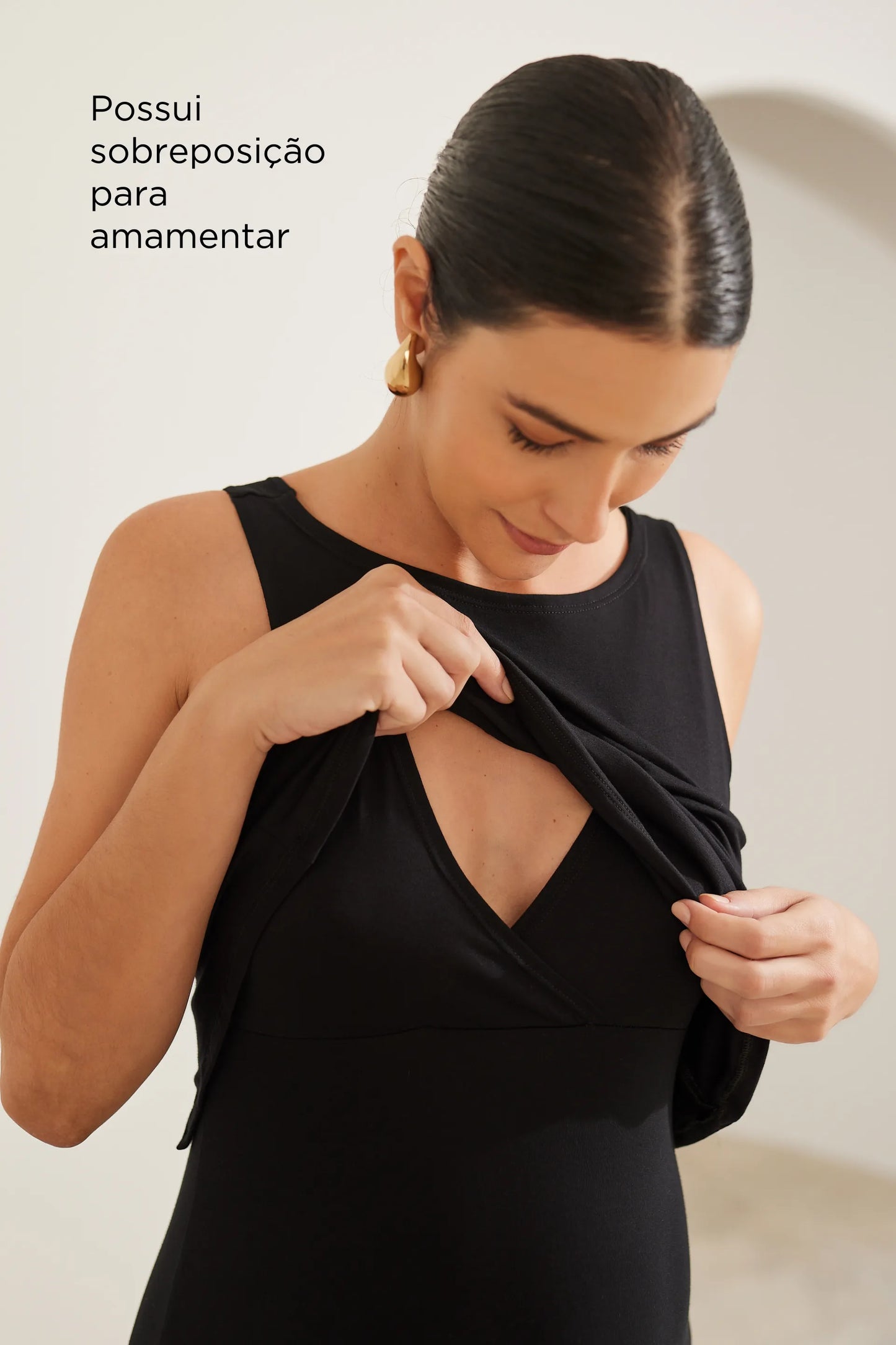 VESTIDO CORINGÃO REGATA PARA AMAMENTAR