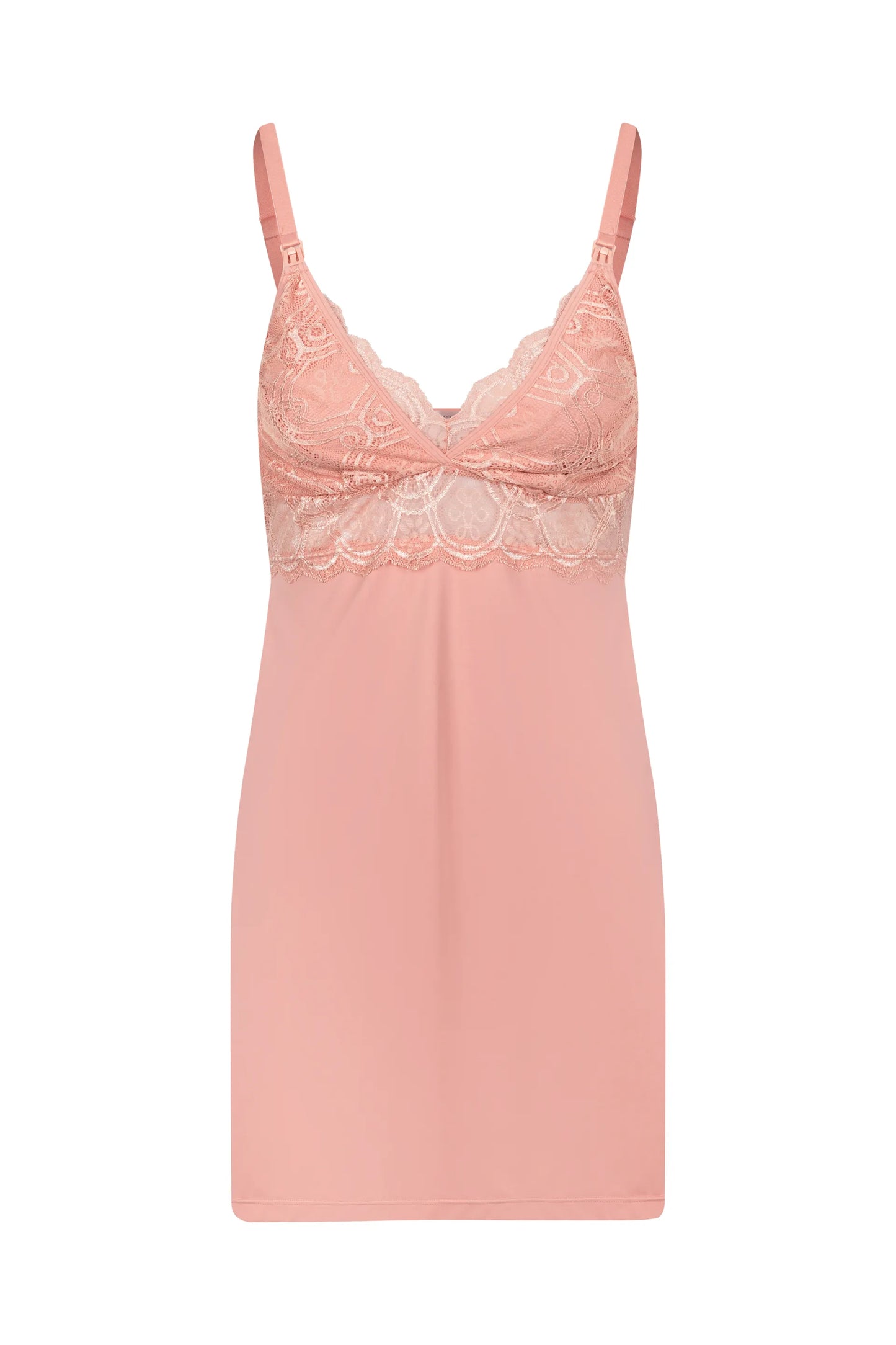CAMISOLA MATERNIDADE FECHO CLICK POLIAMIDA COM RENDA
