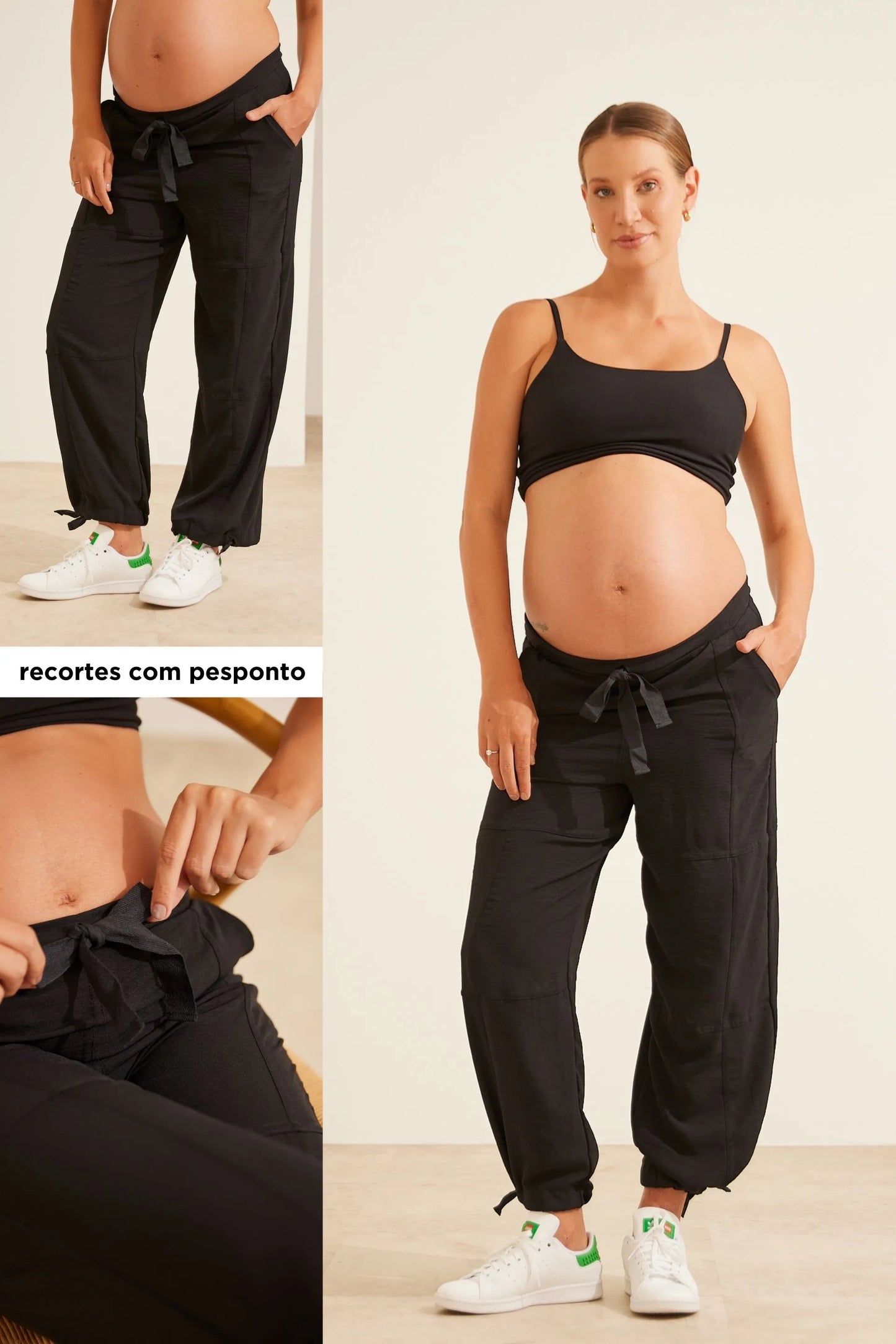 CALÇA GESTANTE DUPLA REGULAGEM
