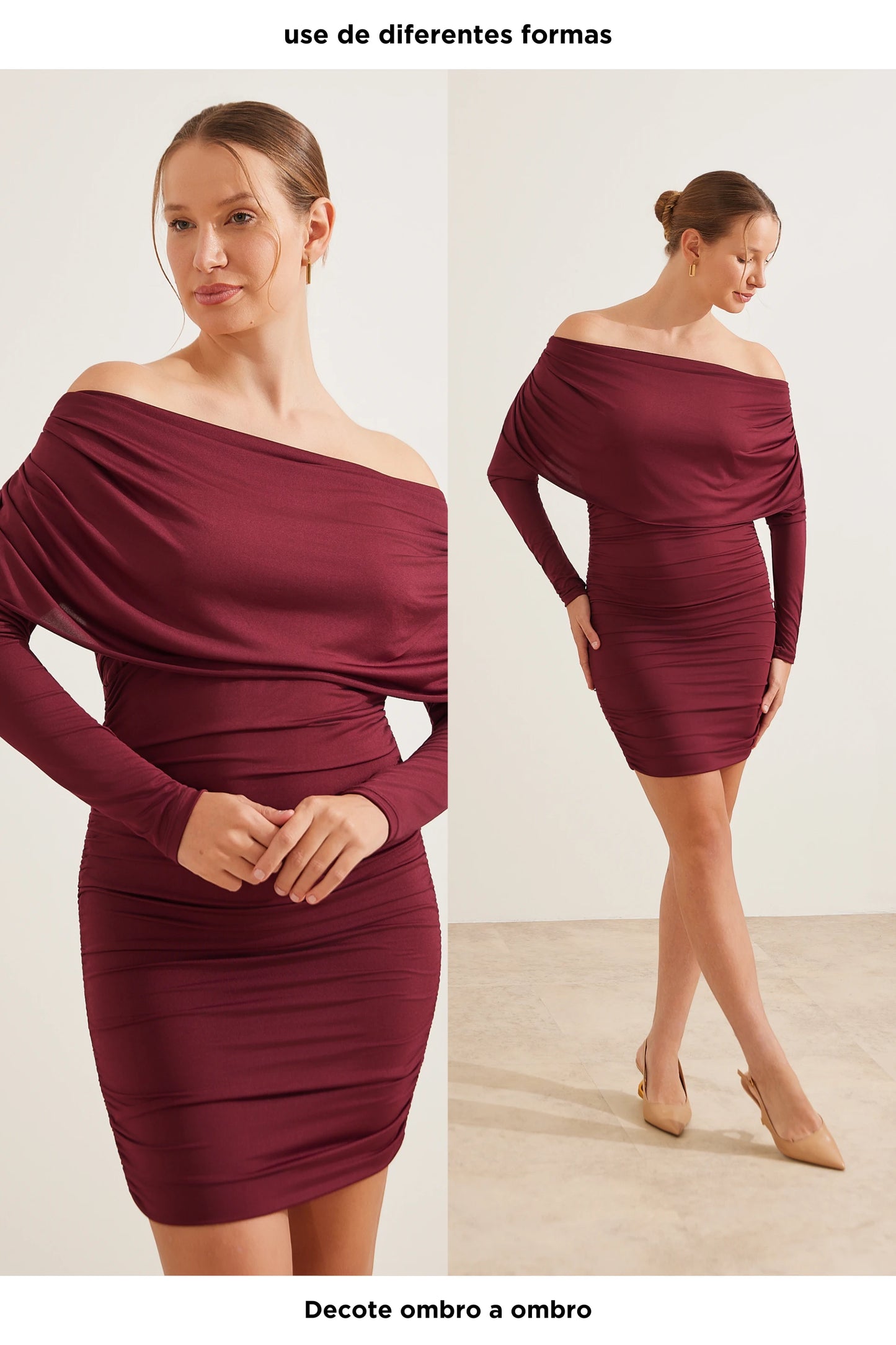 VESTIDO GOLA DEGAGÊ FRENTE E VERSO GESTANTE E AMAMENTAÇÃO
