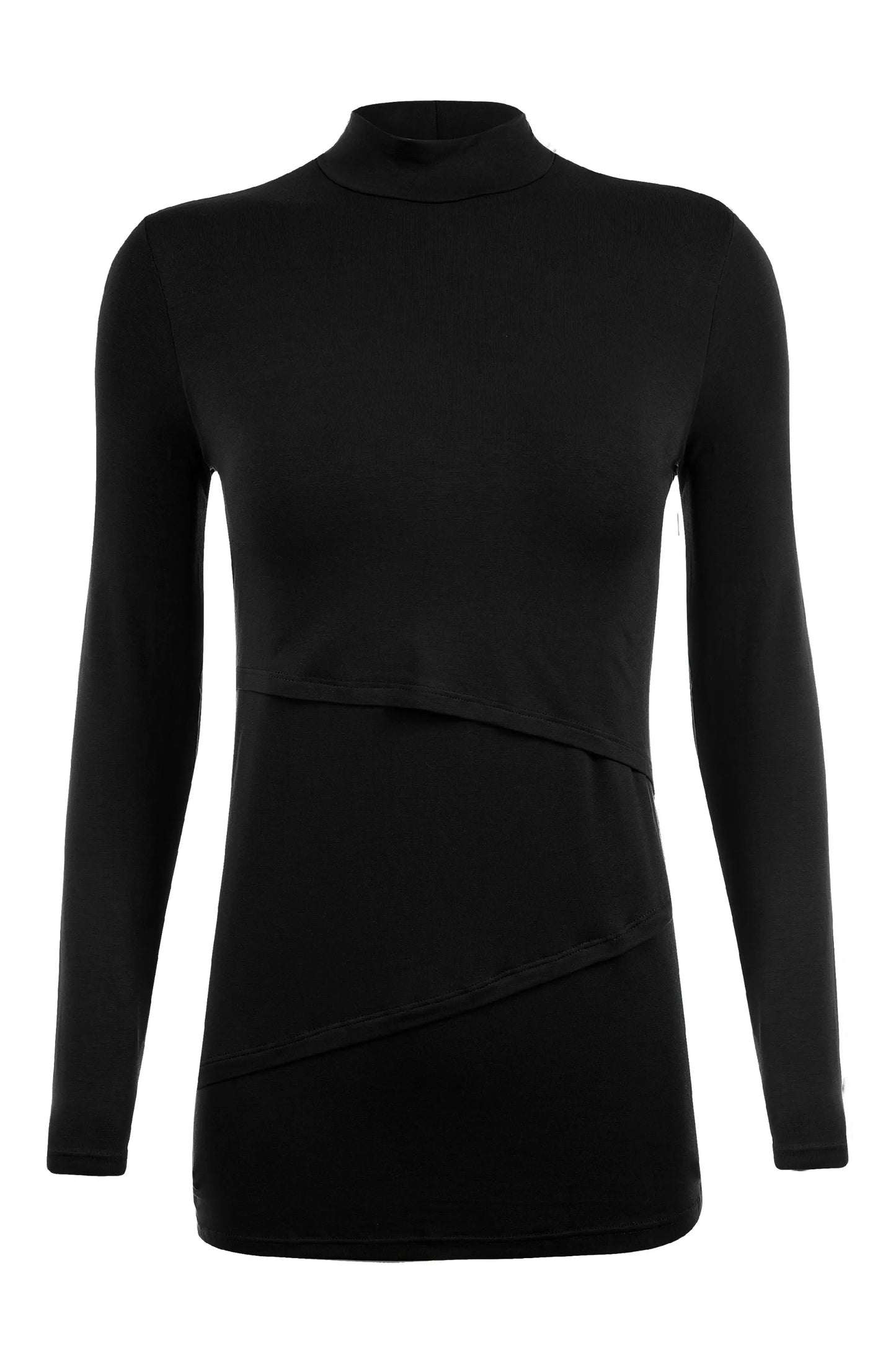 BLUSA GESTANTE E AMAMENTAÇÃO GOLINHA MANGA LONGA
