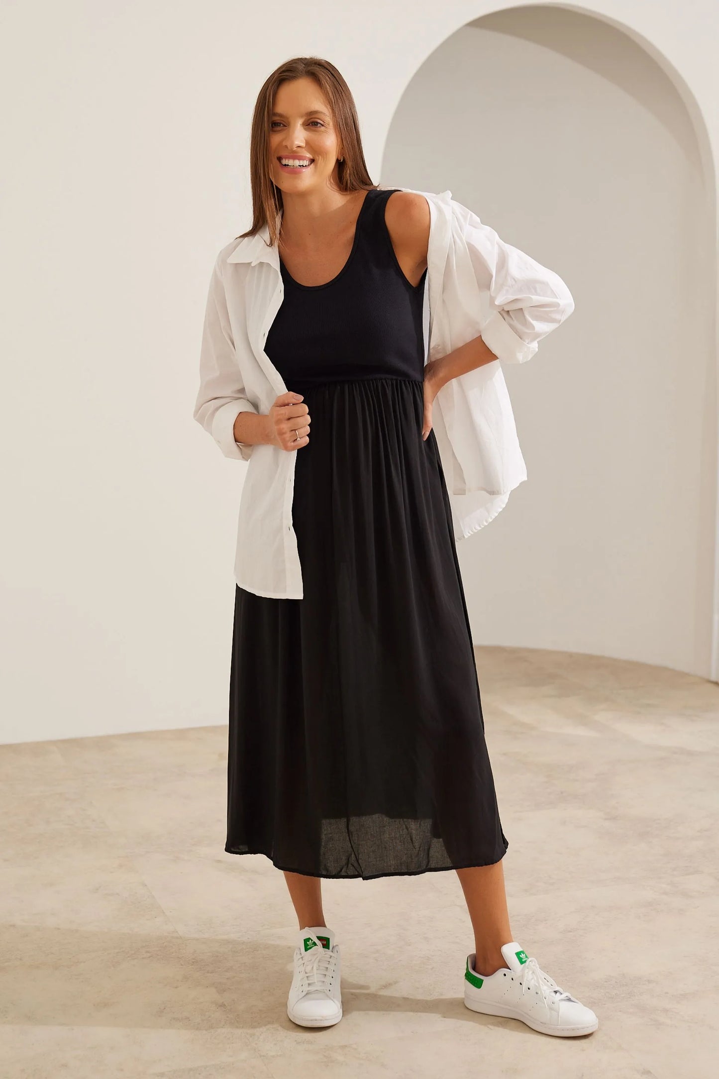CAMISA GESTANTE E AMAMENTAÇÃO TRICOLINE DE ALGODÃO