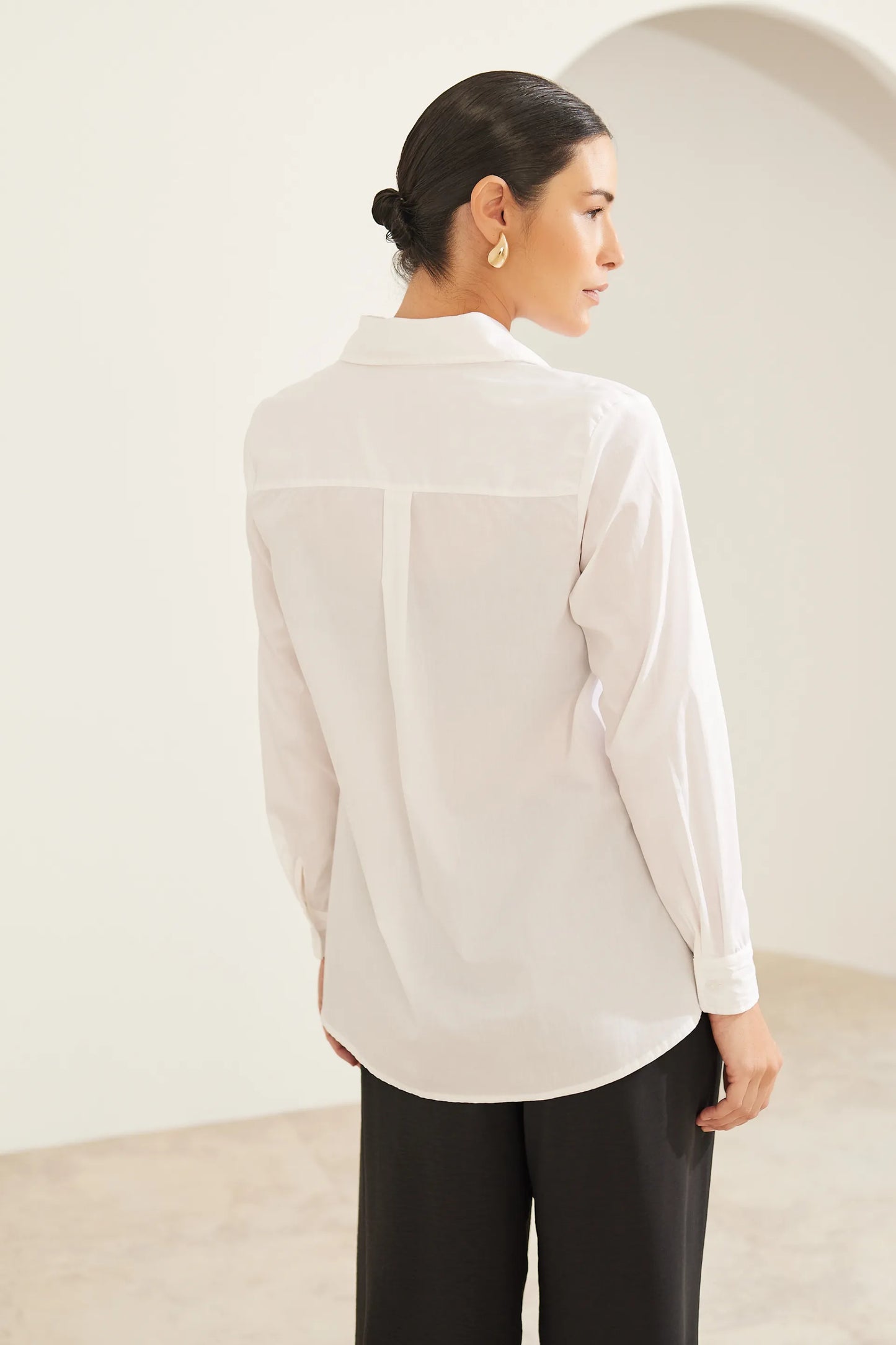 CAMISA GESTANTE E AMAMENTAÇÃO TRICOLINE DE ALGODÃO