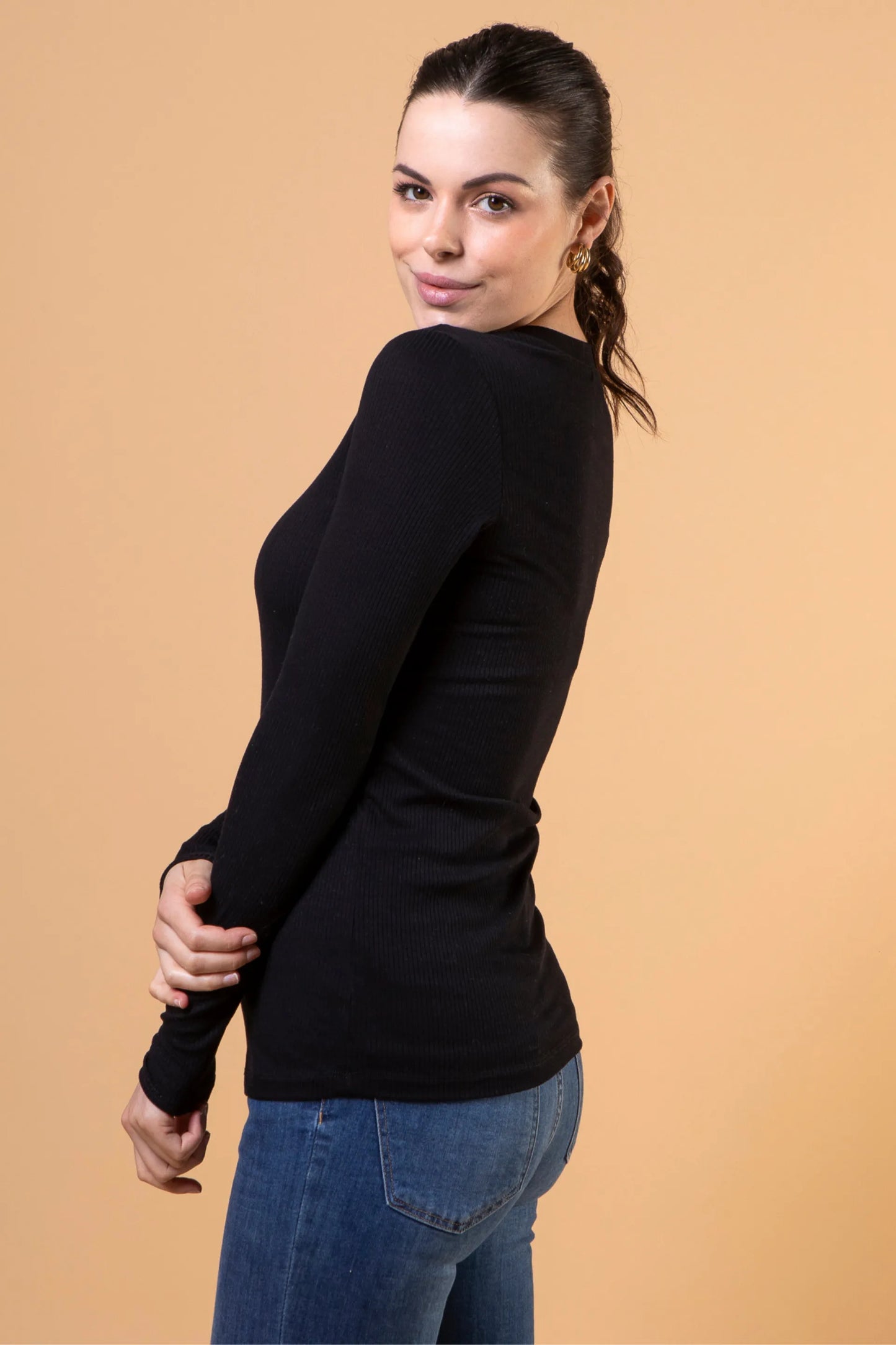 BLUSA CANELADA COM BOTÕES GESTANTE E AMAMENTAÇÃO