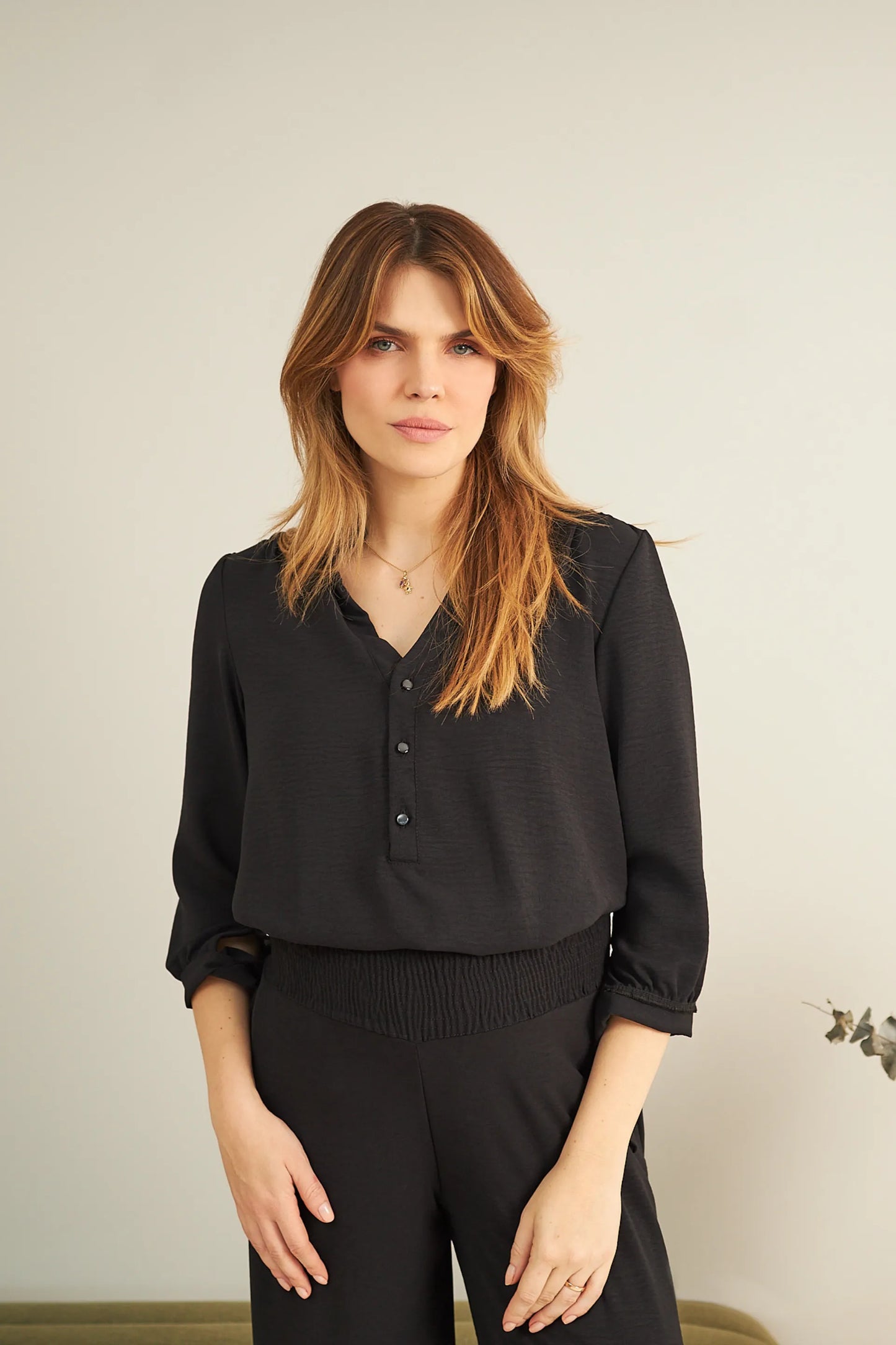 BLUSA GESTANTE E AMAMENTAÇÃO MANGA 3/4