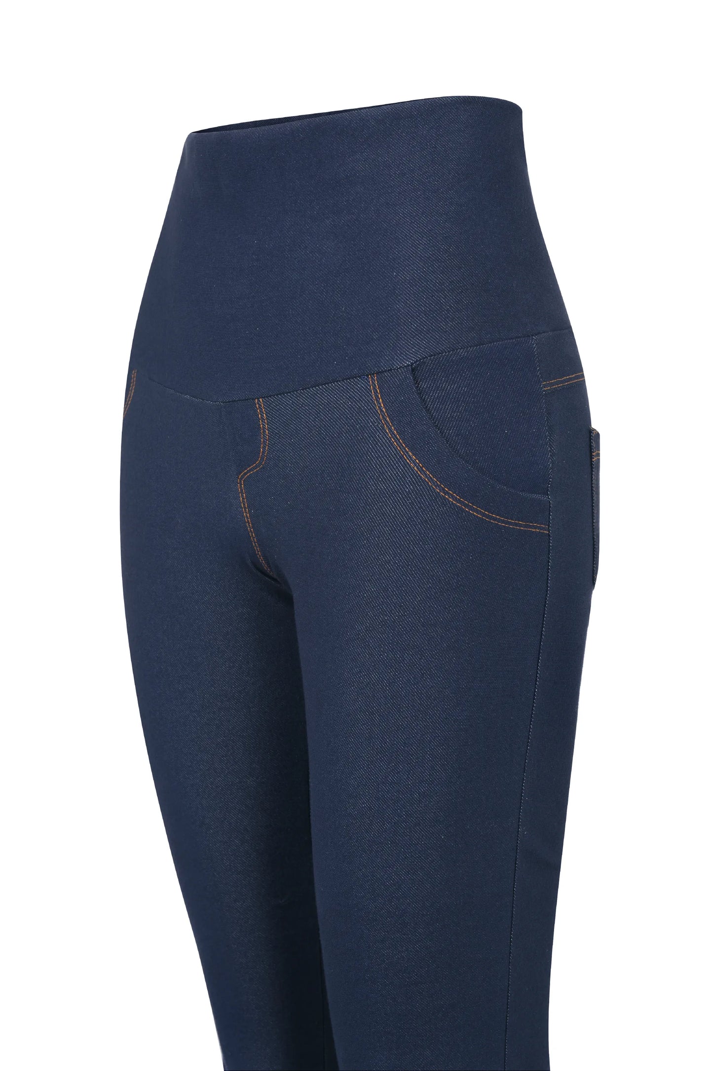 CALÇA GESTANTE JEANS DE MOLETOM BOOTCUT