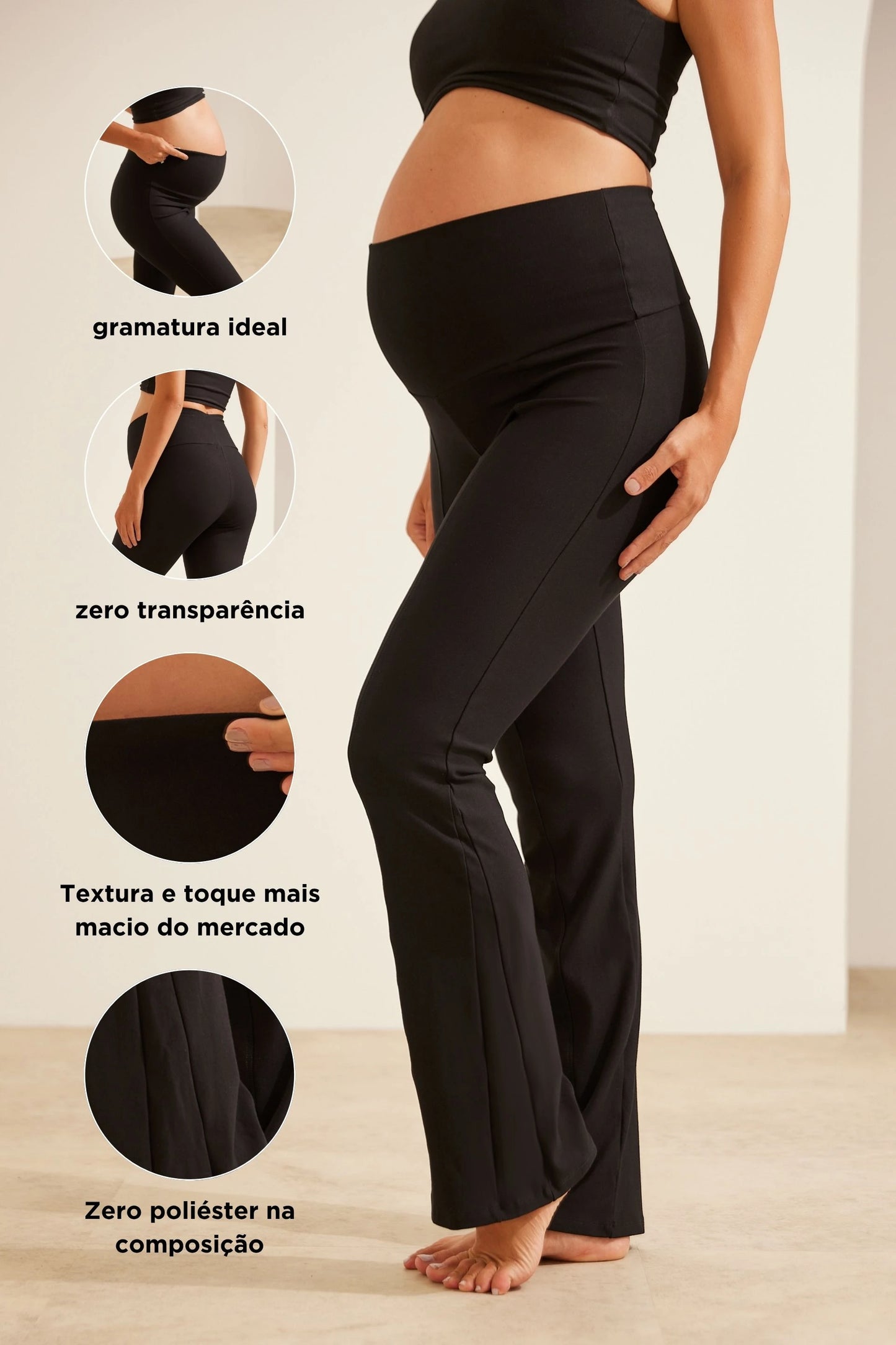 CALÇA GESTANTE E PÓS-PARTO ULTRACONFORTO® CLÁSSICA