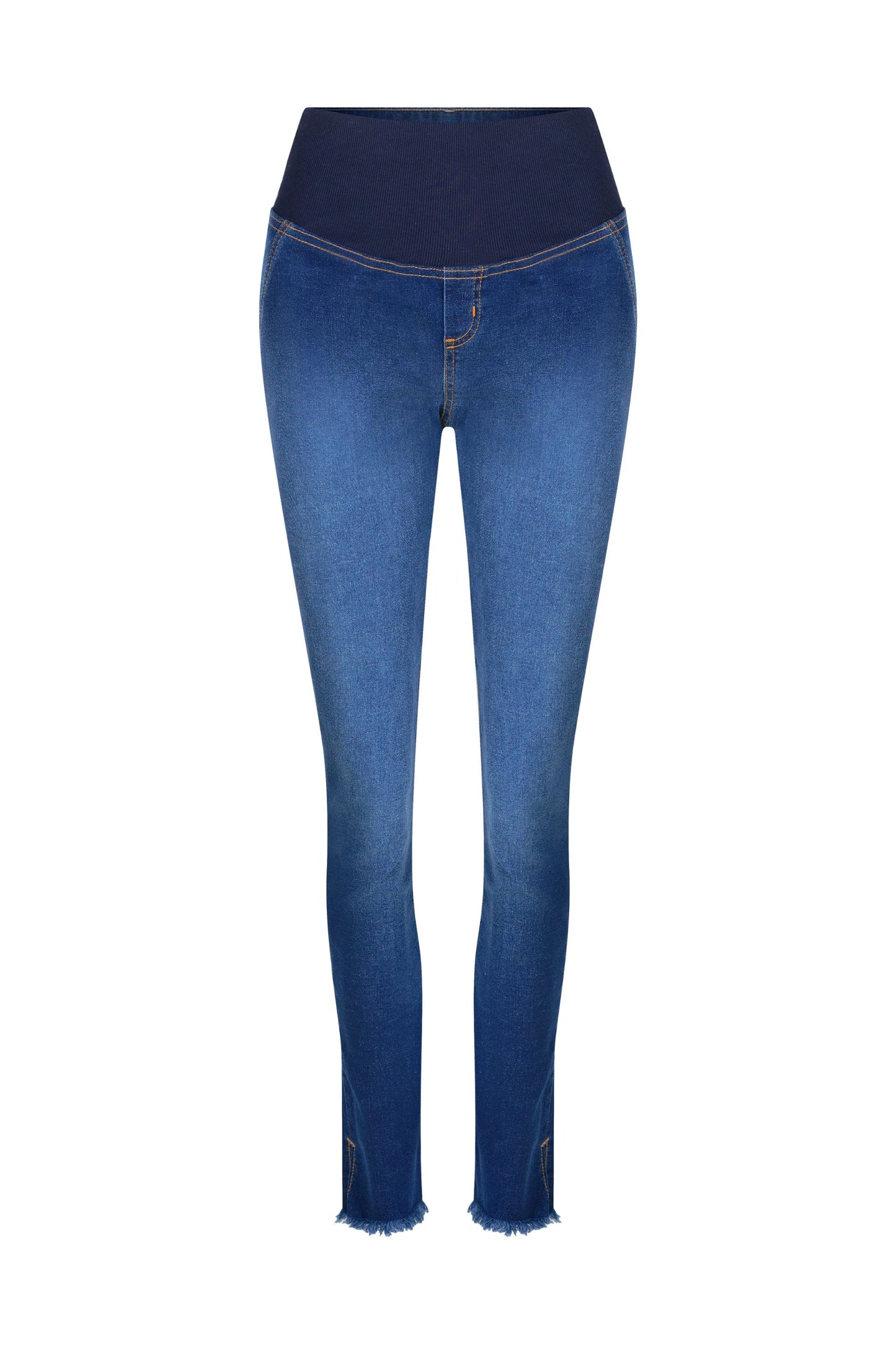 CALÇA JEANS SKINNY CÓS AJUSTÁVEL GESTANTE E PÓS-PARTO