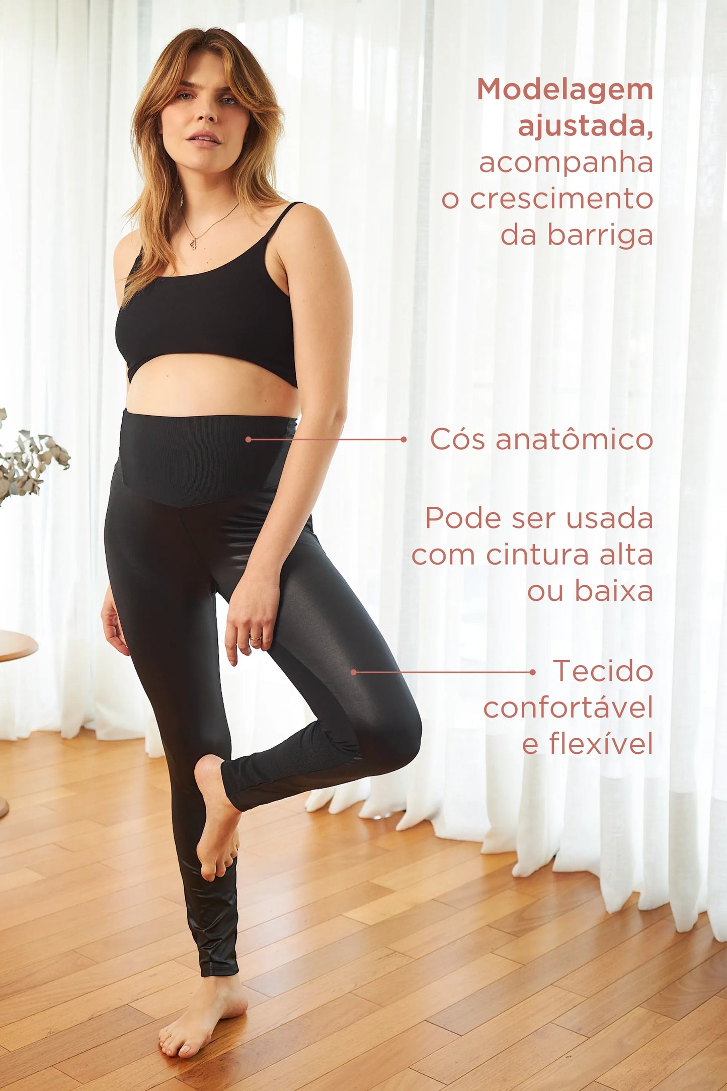 LEGGING GESTANTE DUO COM CÓS ANATÔMICO