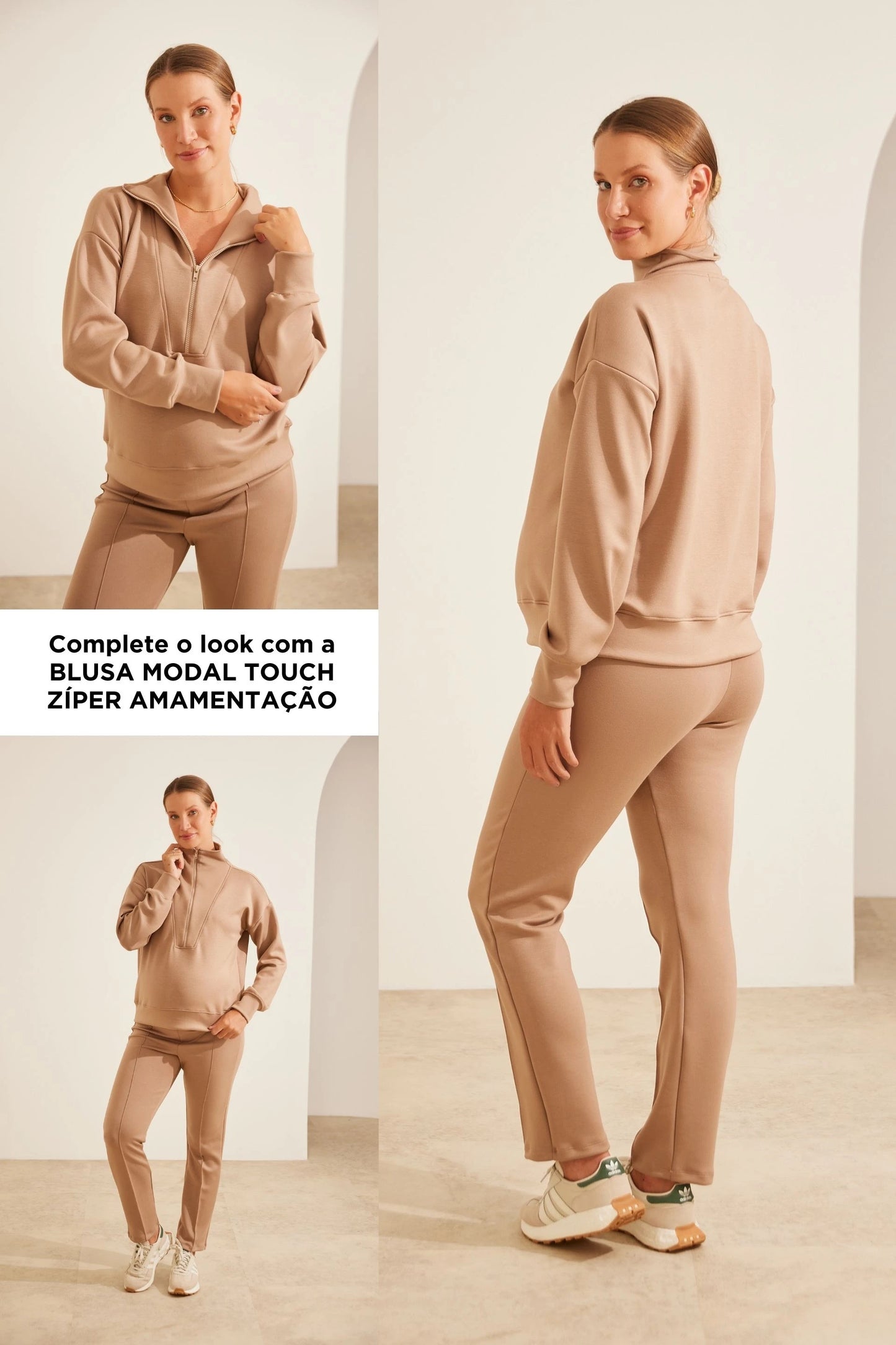 CALÇA REGULÁVEL MODAL TOUCH GESTANTE E PÓS-PARTO