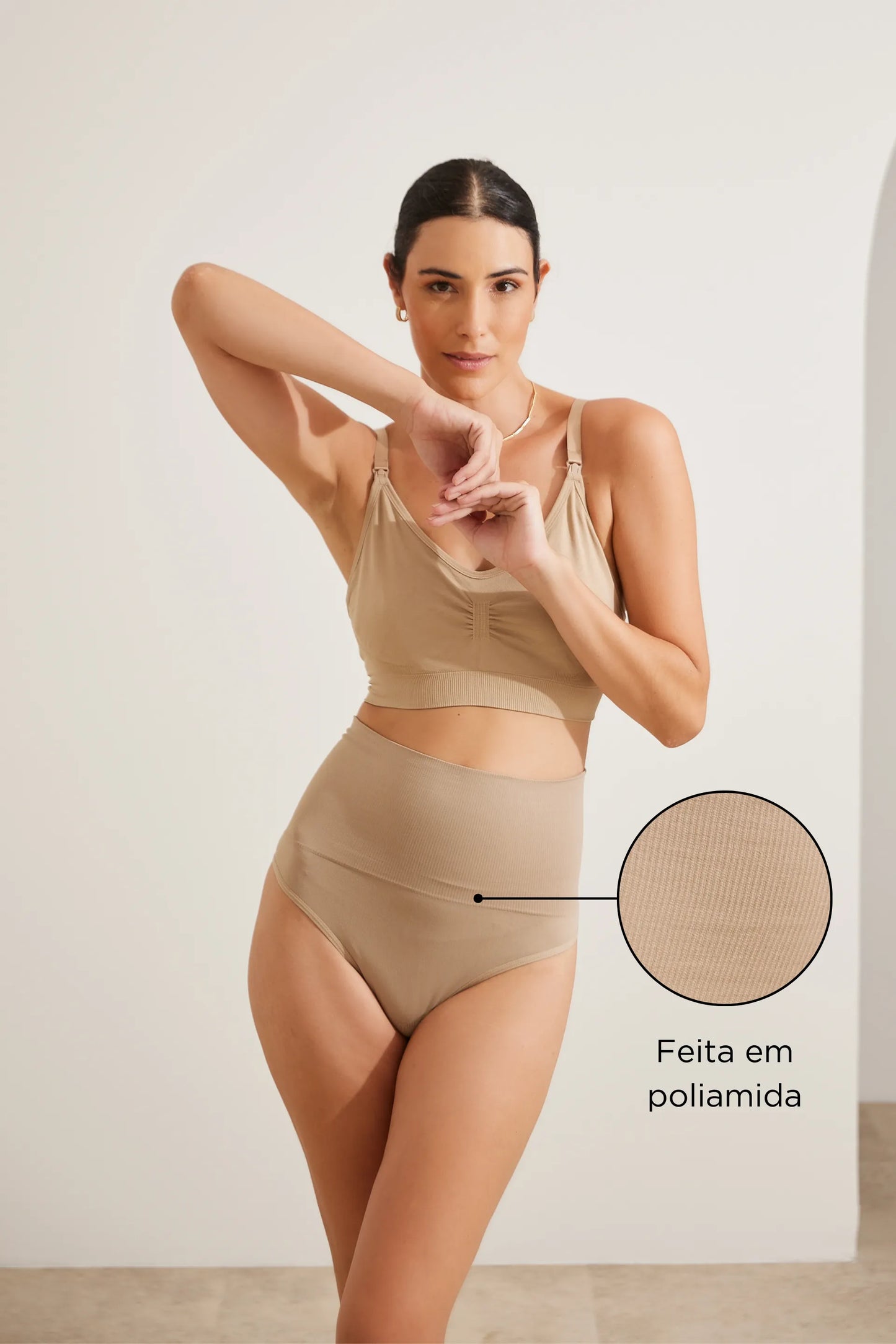 CALCINHA FIO DENTAL DE COMPRESSÃO PÓS-PARTO SEM COSTURA