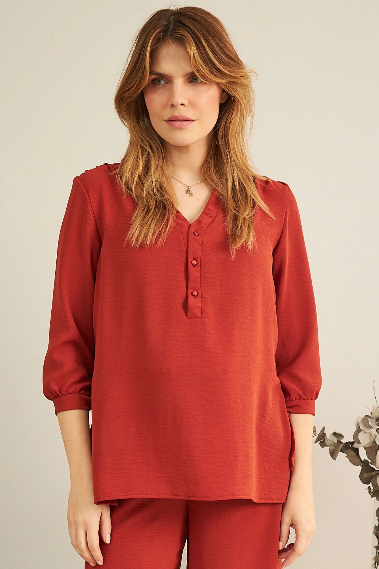 BLUSA GESTANTE E AMAMENTAÇÃO MANGA 3/4