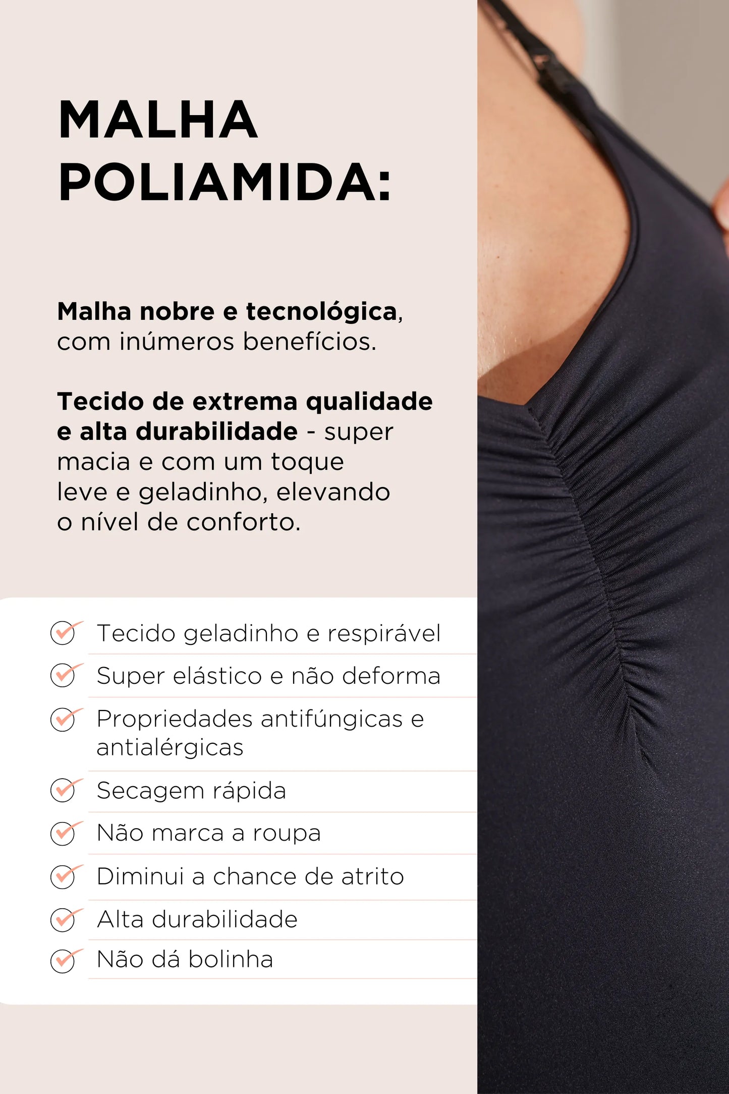 REGATA AMAMENTAÇÃO POLIAMIDA FECHO CLICK