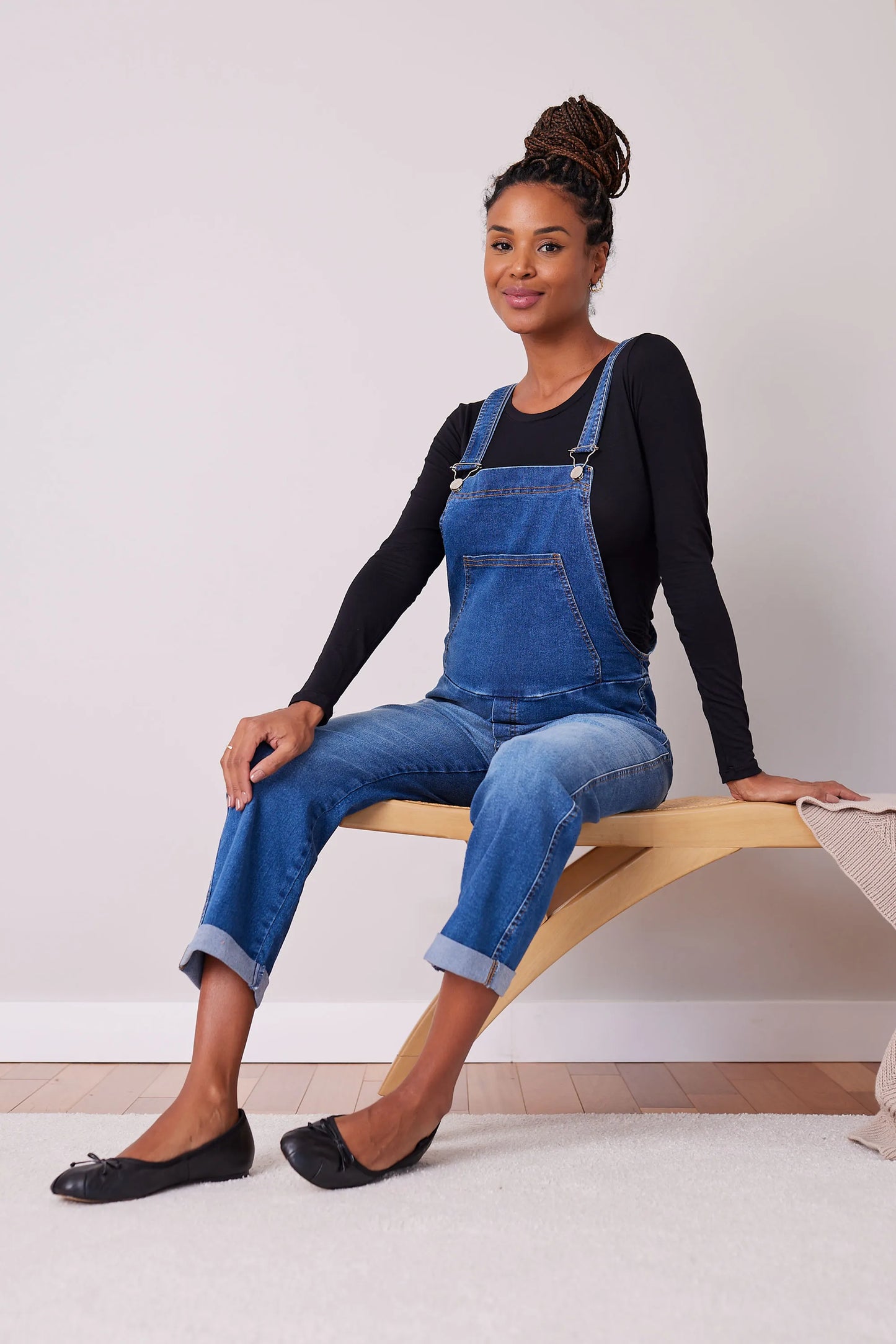 JARDINEIRA JEANS GESTANTE