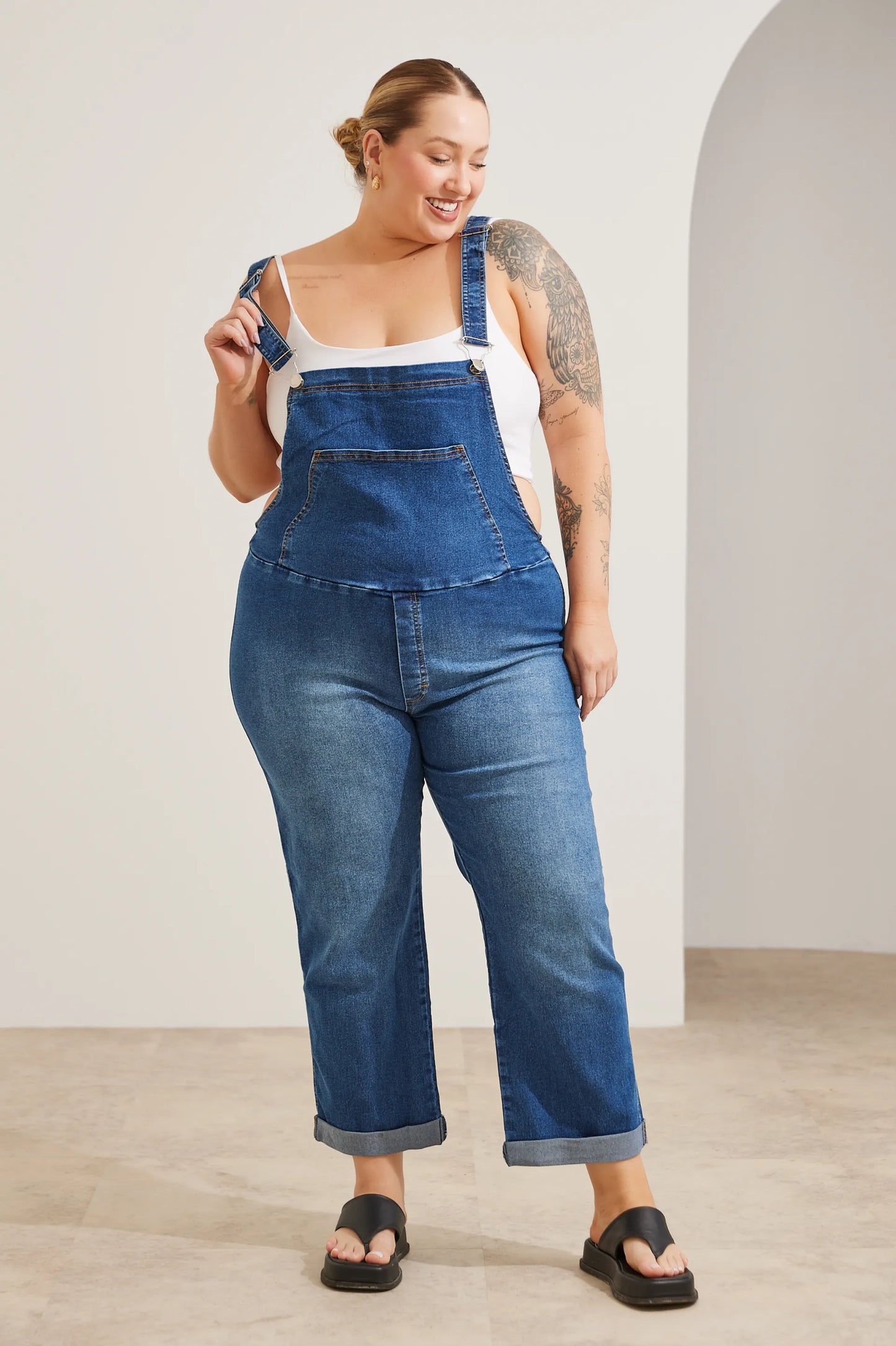 JARDINEIRA JEANS GESTANTE