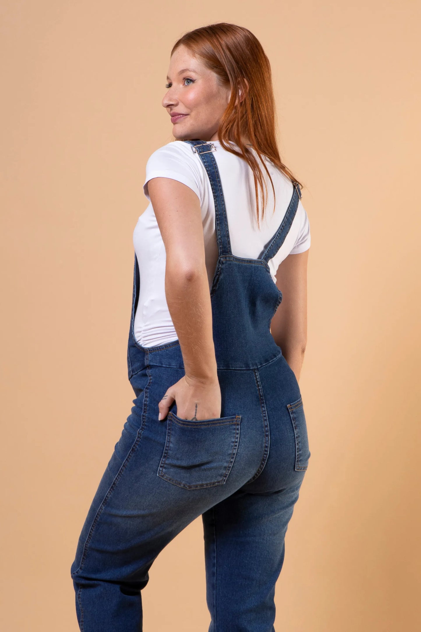 JARDINEIRA JEANS GESTANTE