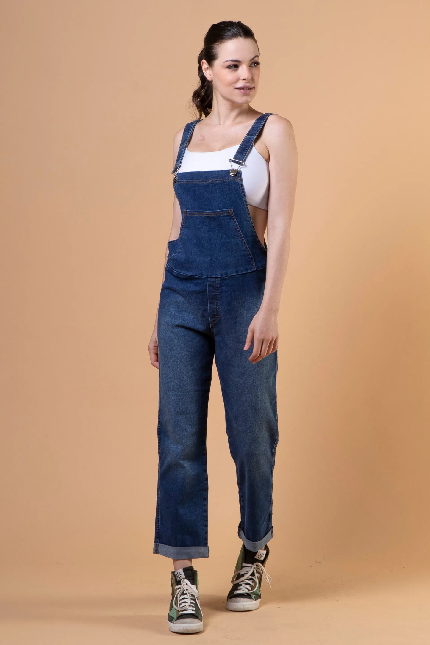 JARDINEIRA JEANS GESTANTE
