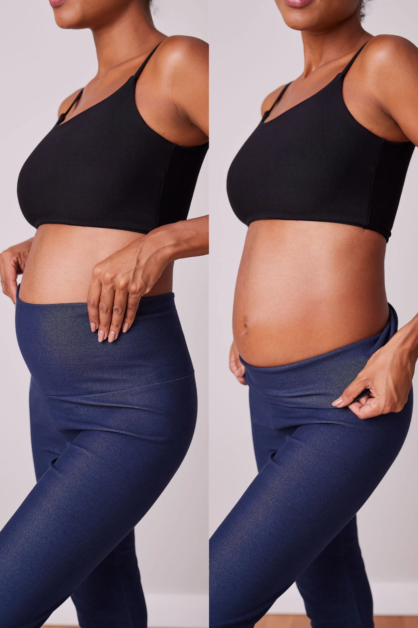 LEGGING BÁSICA GESTANTE DE MALHA JEANS
