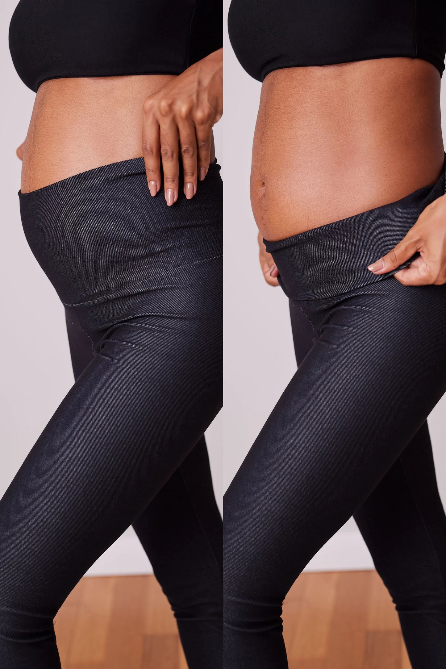 LEGGING BÁSICA GESTANTE DE MALHA JEANS
