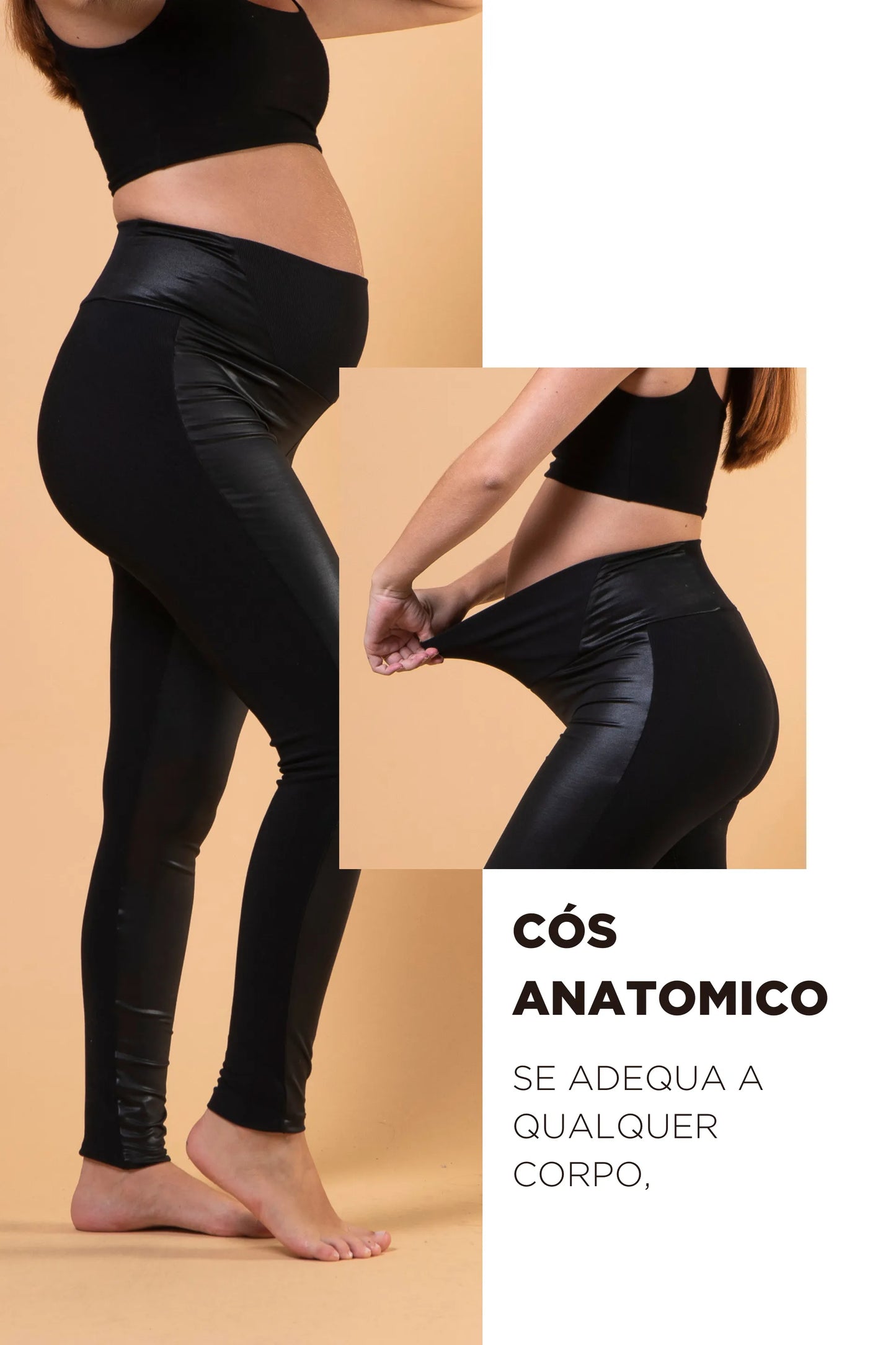 LEGGING GESTANTE DUO COM CÓS ANATÔMICO