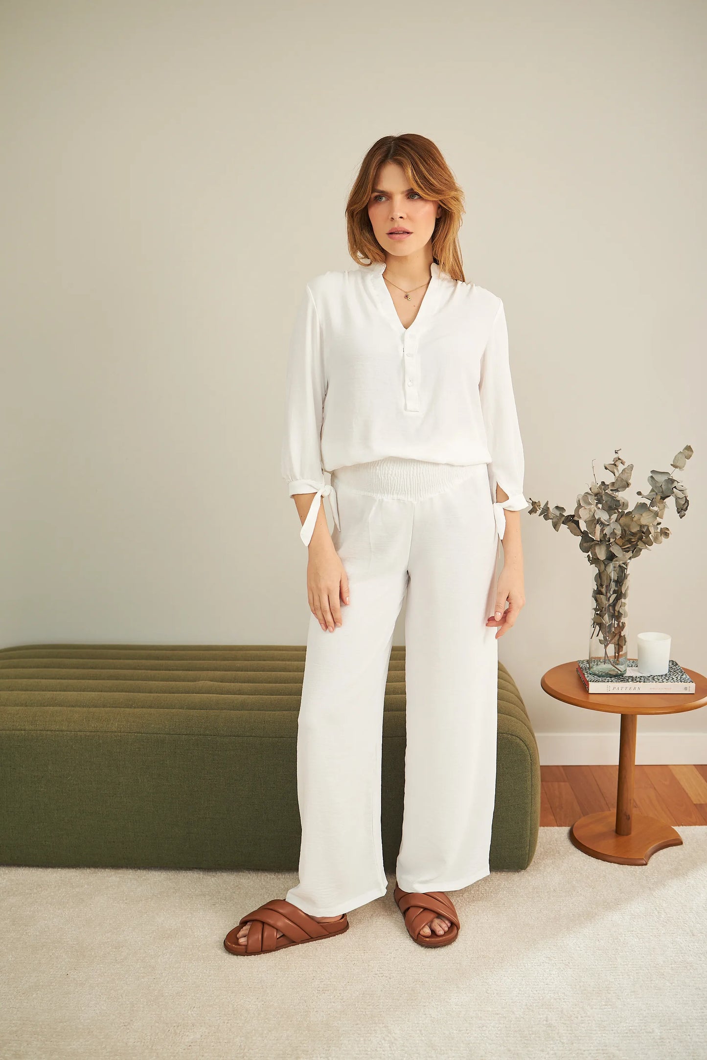 BLUSA GESTANTE E AMAMENTAÇÃO MANGA 3/4