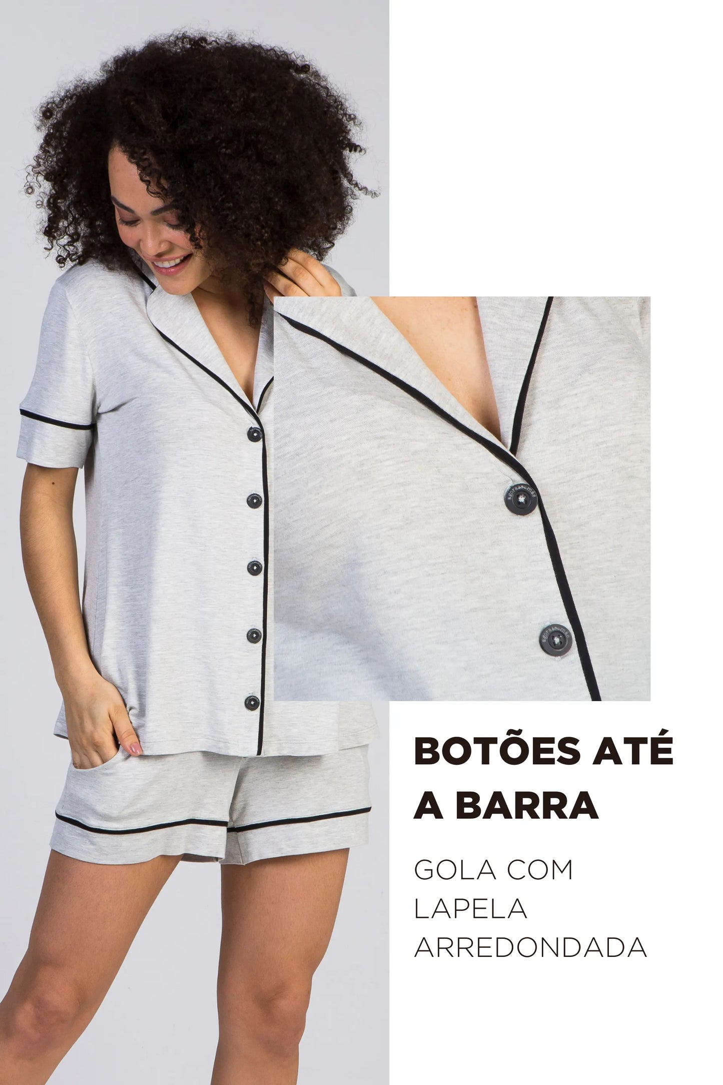 CONJUNTO PIJAMA DOLL AMERICANO MATERNIDADE