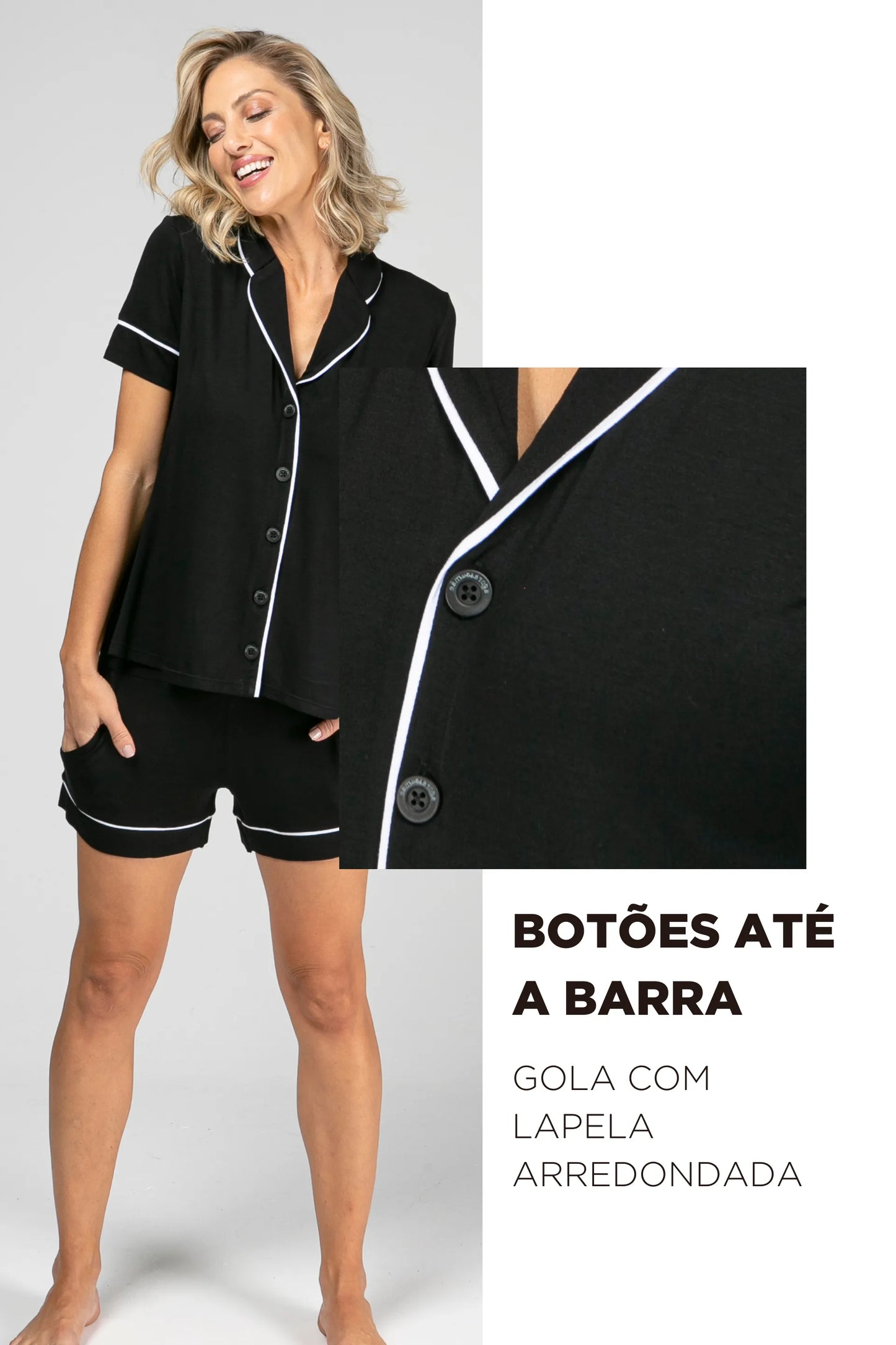 CONJUNTO PIJAMA DOLL AMERICANO MATERNIDADE