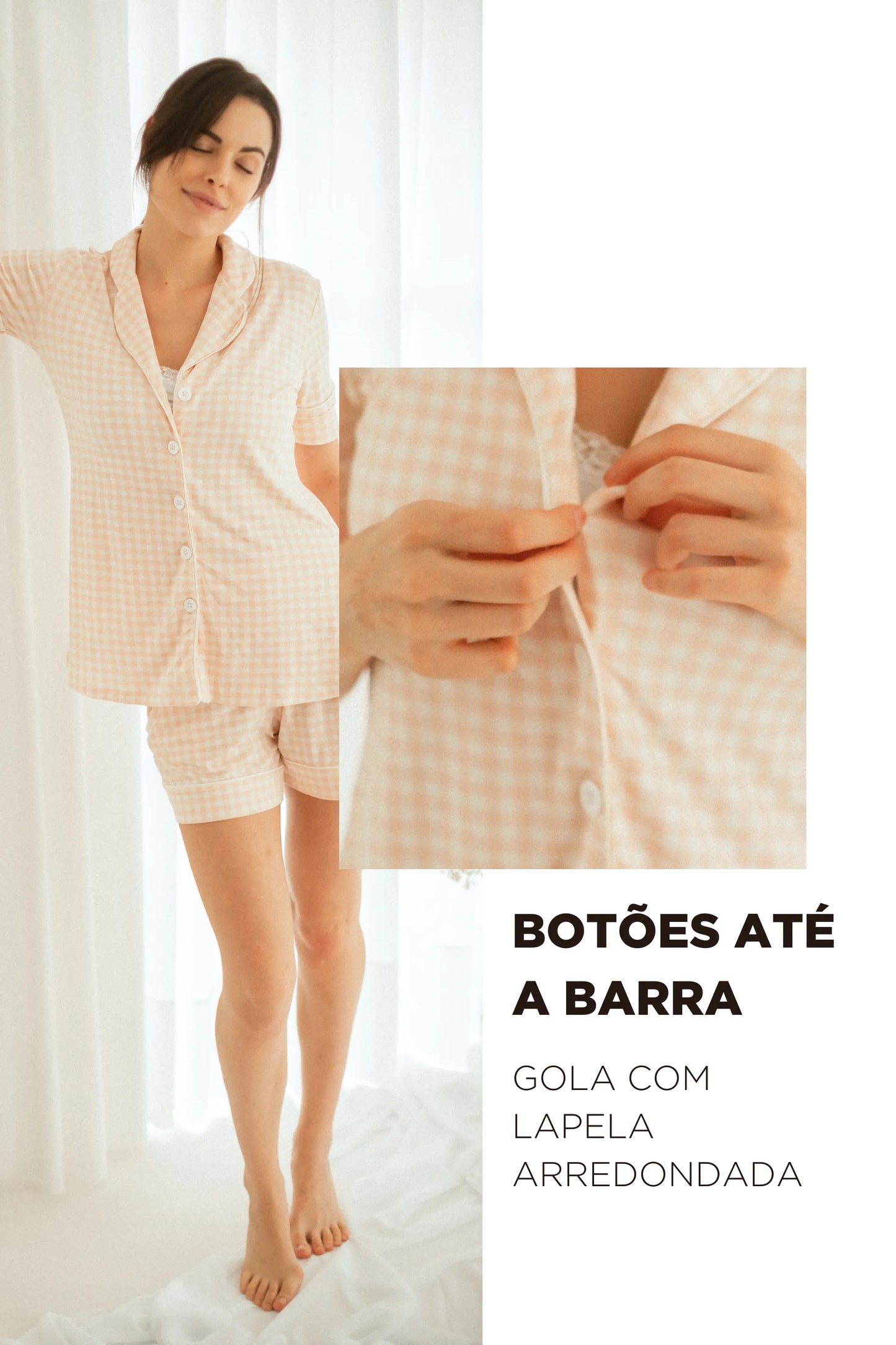 CONJUNTO PIJAMA DOLL AMERICANO MATERNIDADE