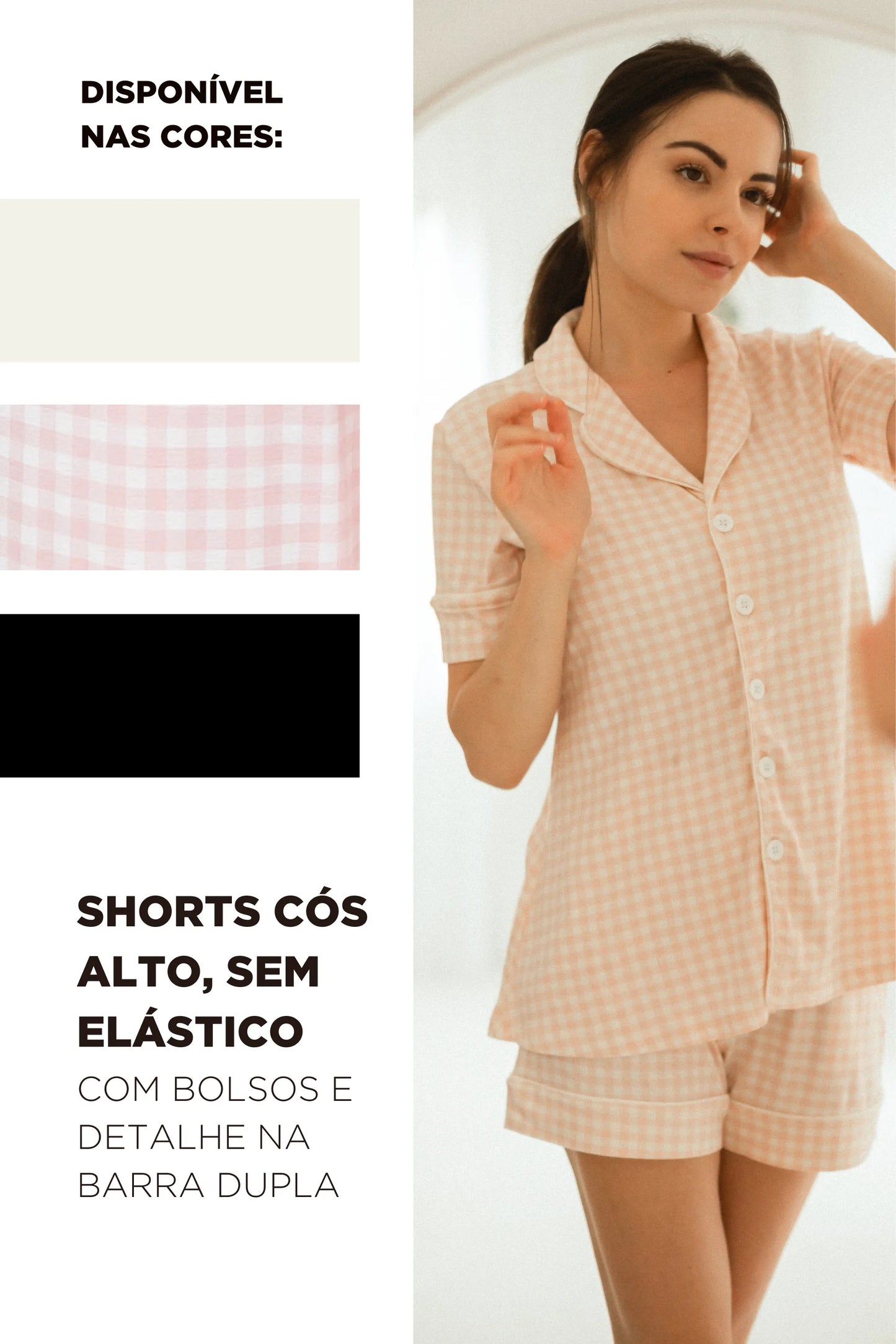 CONJUNTO PIJAMA DOLL AMERICANO MATERNIDADE