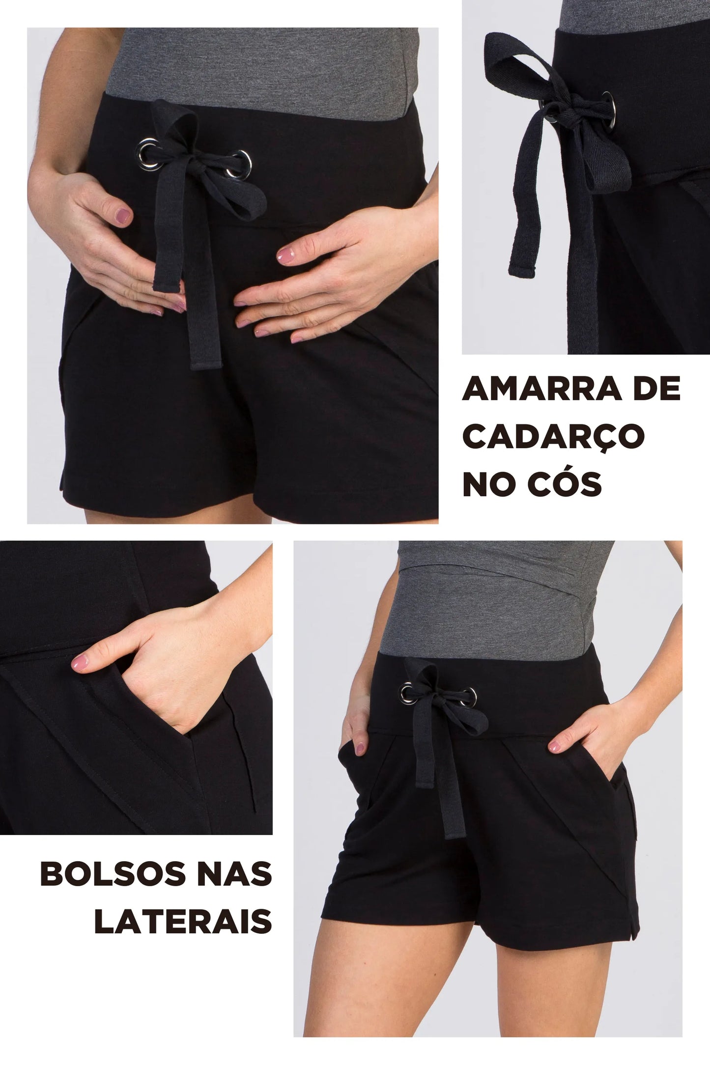 SHORTS GESTANTE MOLETINHO SPORT