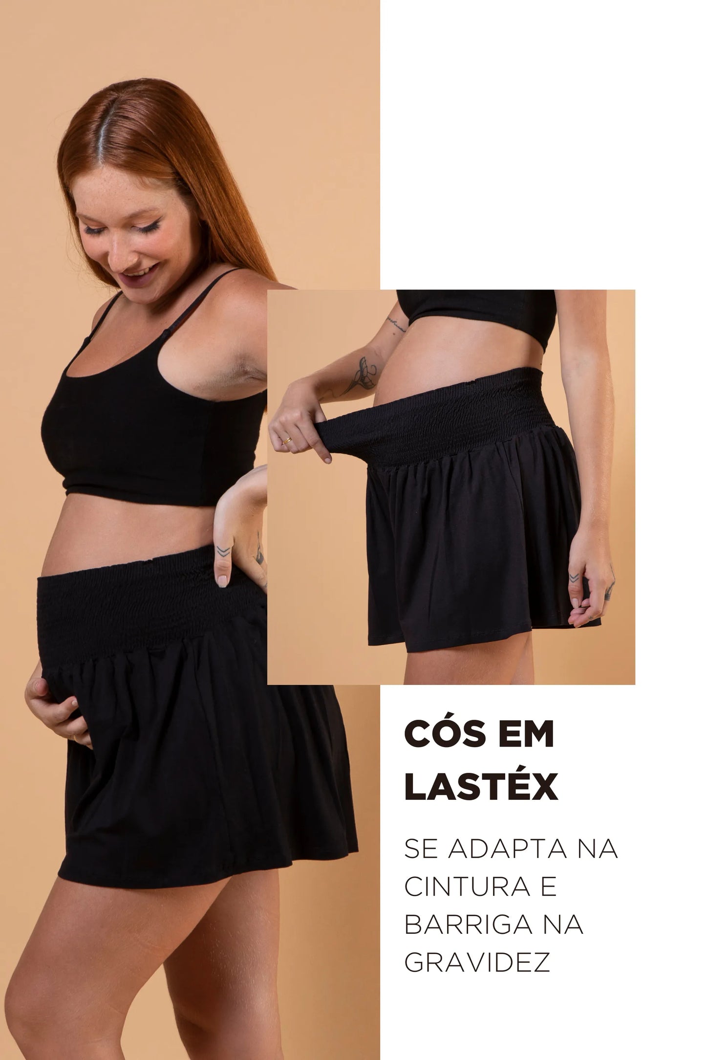 SHORTS GESTANTE RELAX
