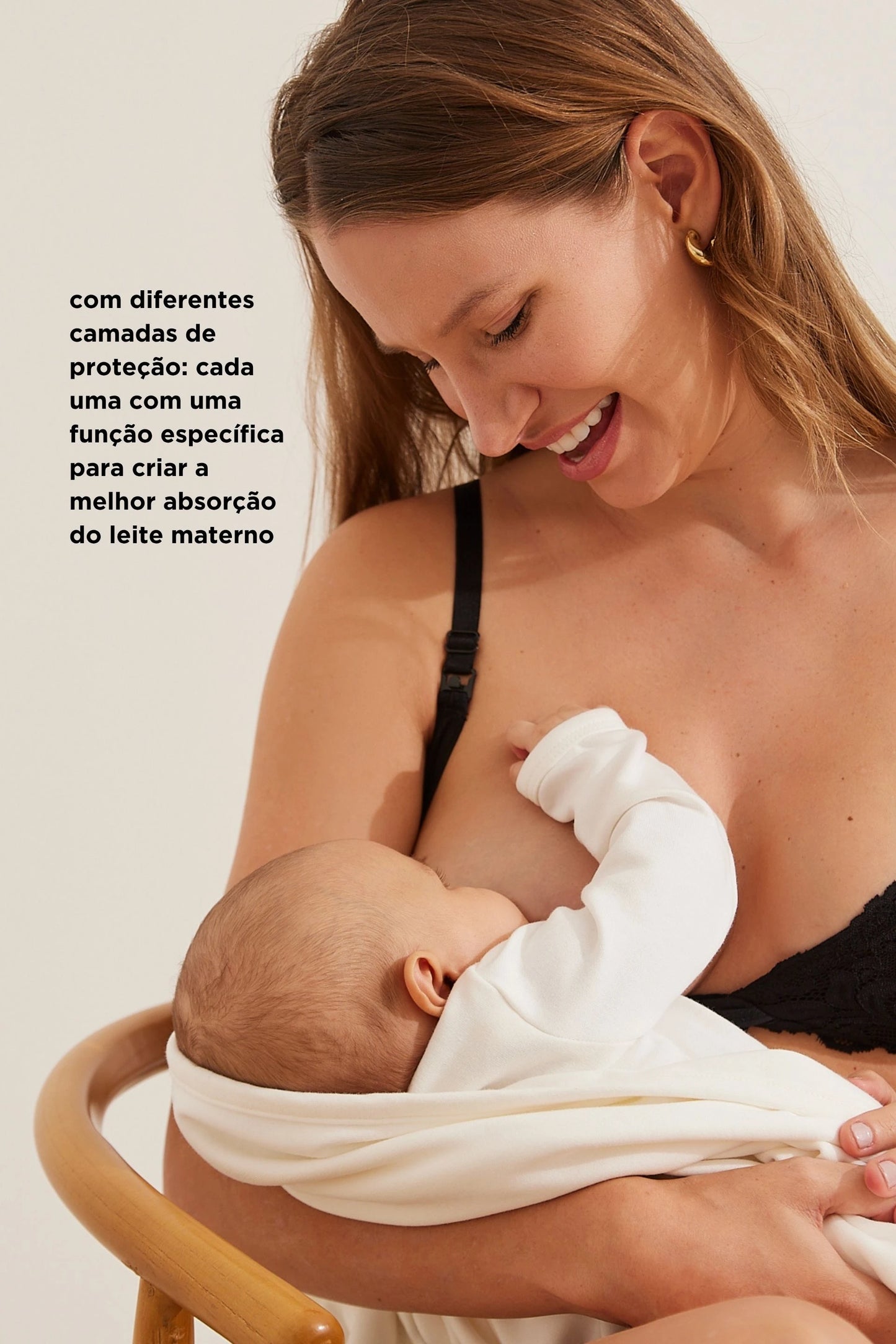 SUTIÃ AMAMENTAÇÃO ABSORVENTE COM RENDA