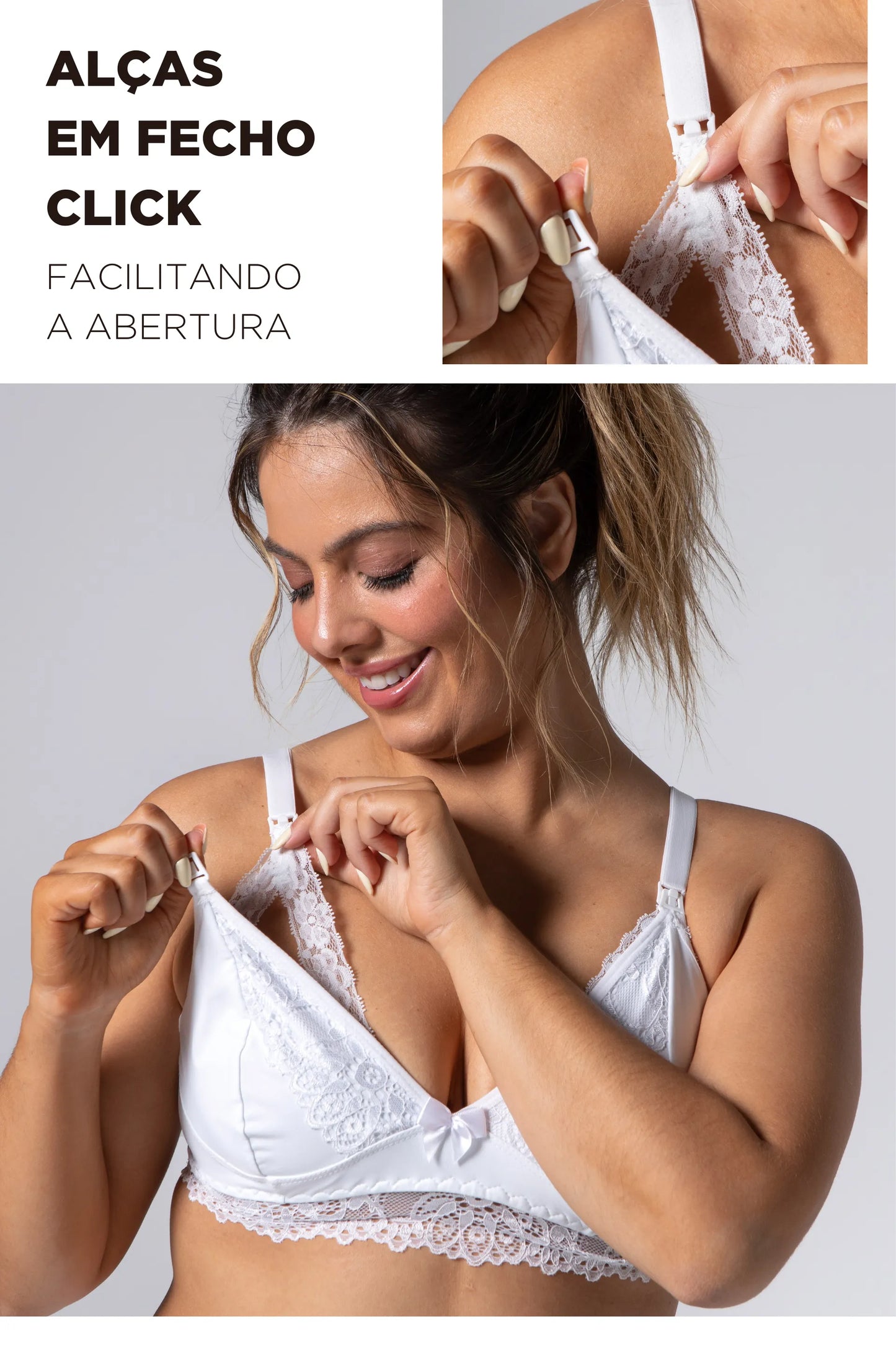 SUTIÃ AMAMENTAÇÃO RENDA EM POLIAMIDA