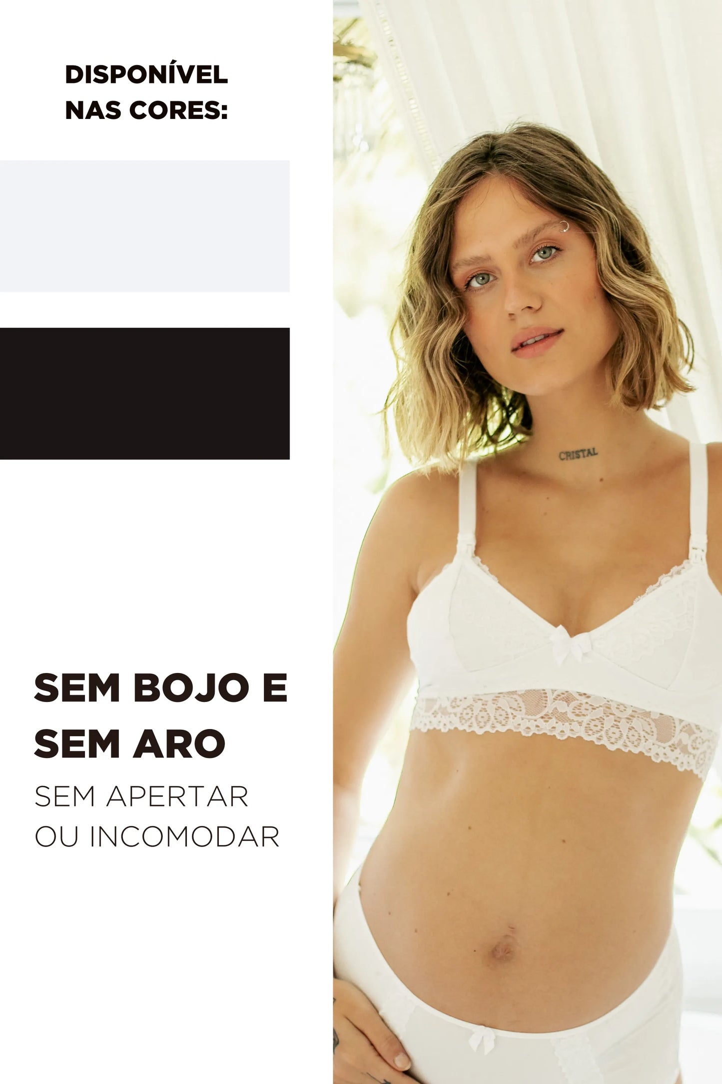 SUTIÃ AMAMENTAÇÃO RENDA EM POLIAMIDA