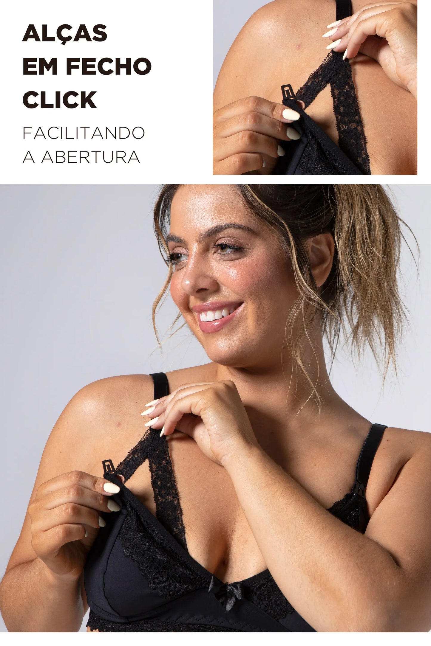 SUTIÃ AMAMENTAÇÃO RENDA EM POLIAMIDA