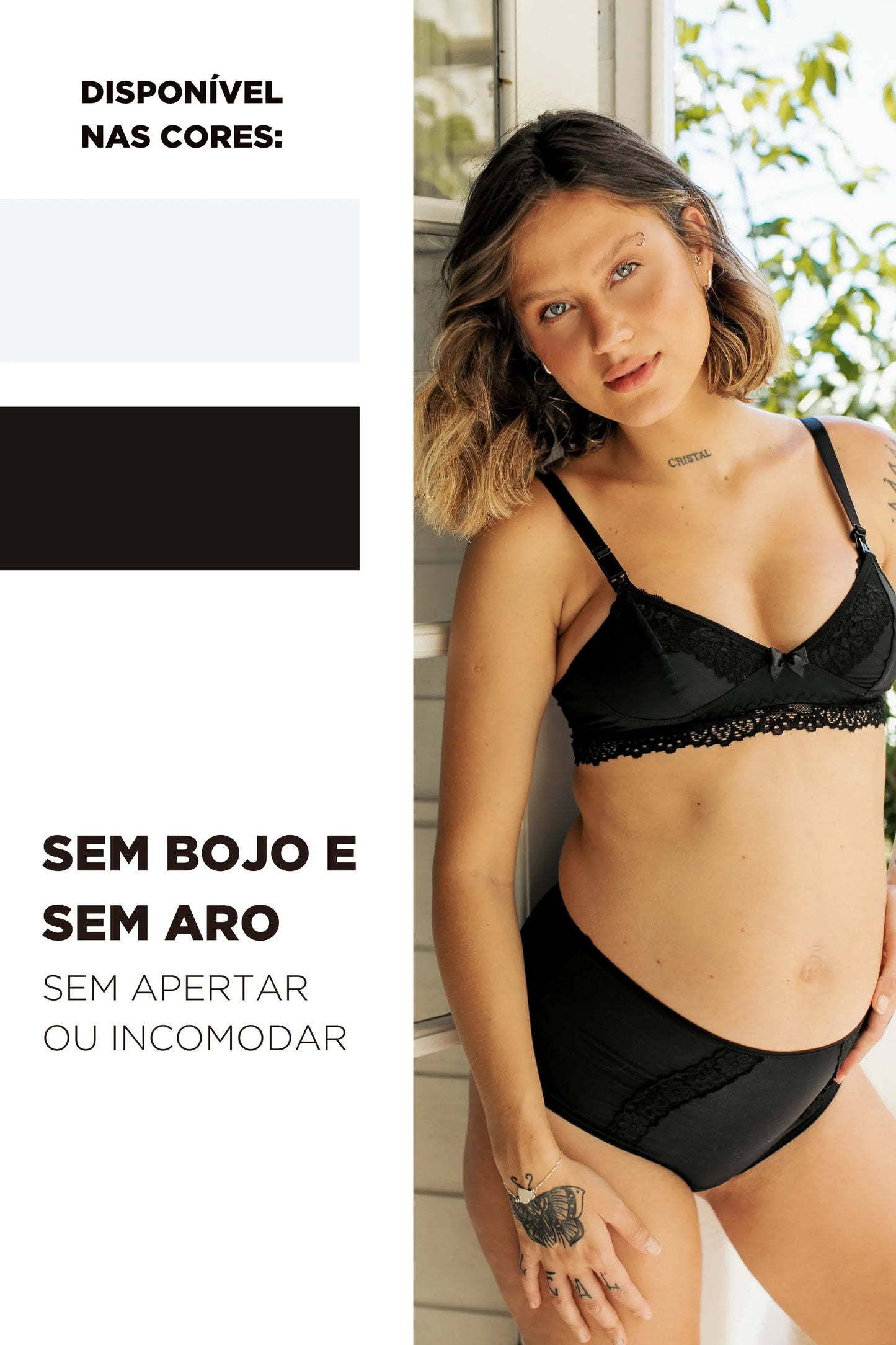 SUTIÃ AMAMENTAÇÃO RENDA EM POLIAMIDA