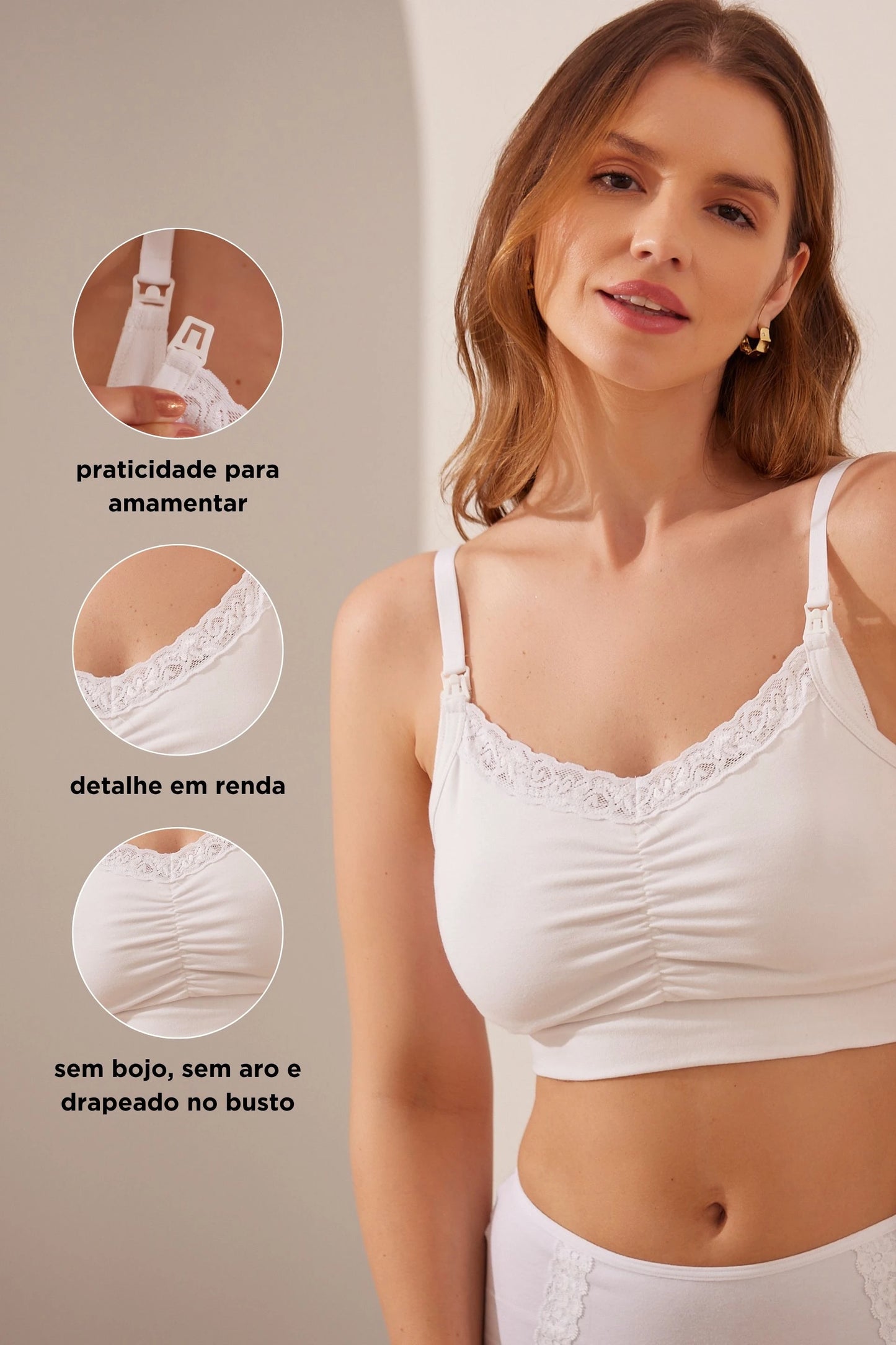 TOP ALGODÃO BÁSICO PARA AMAMENTAR