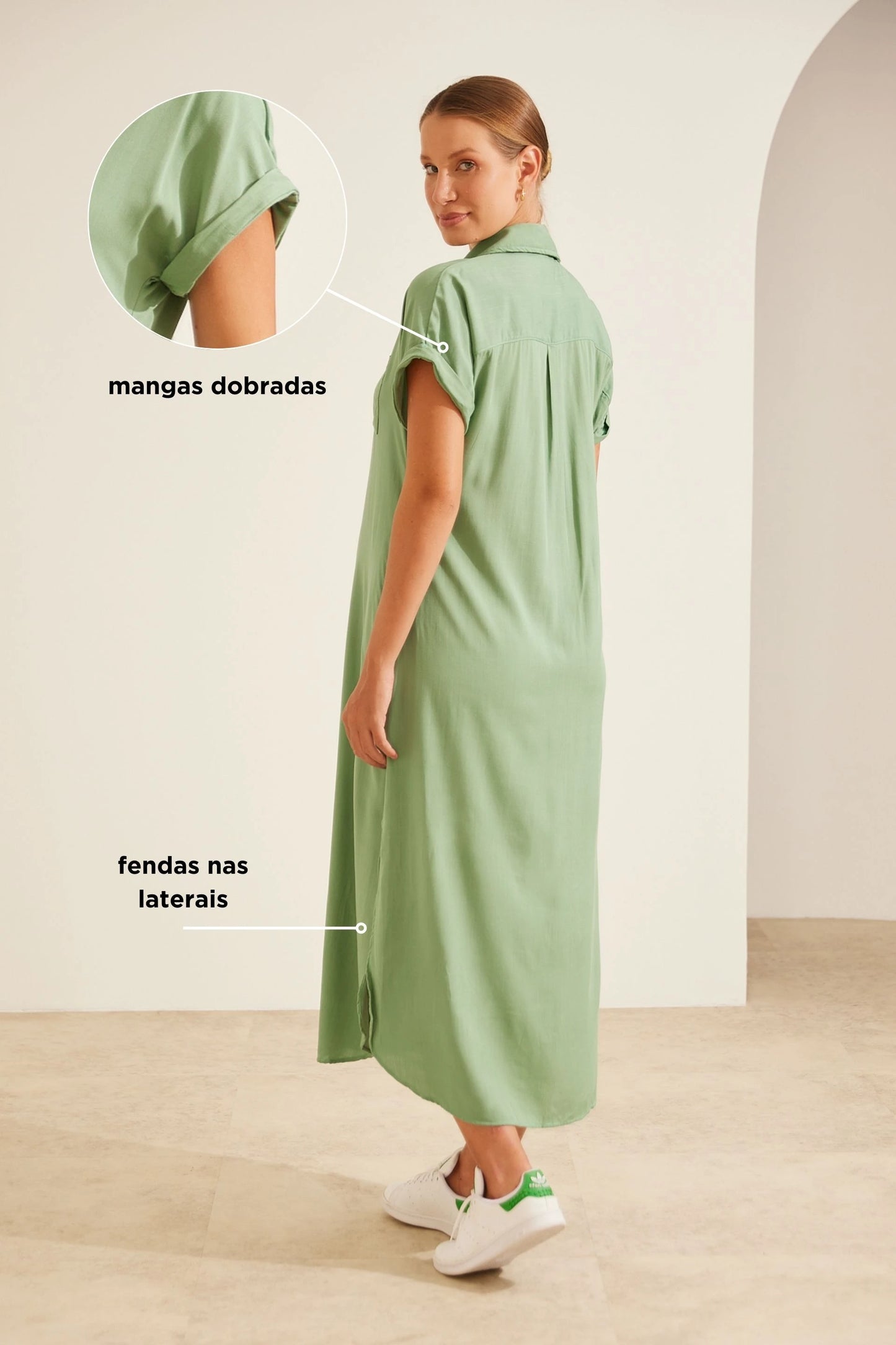 VESTIDO CAMISÃO COOL EM VISCOSE GESTANTE E AMAMENTAÇÃO