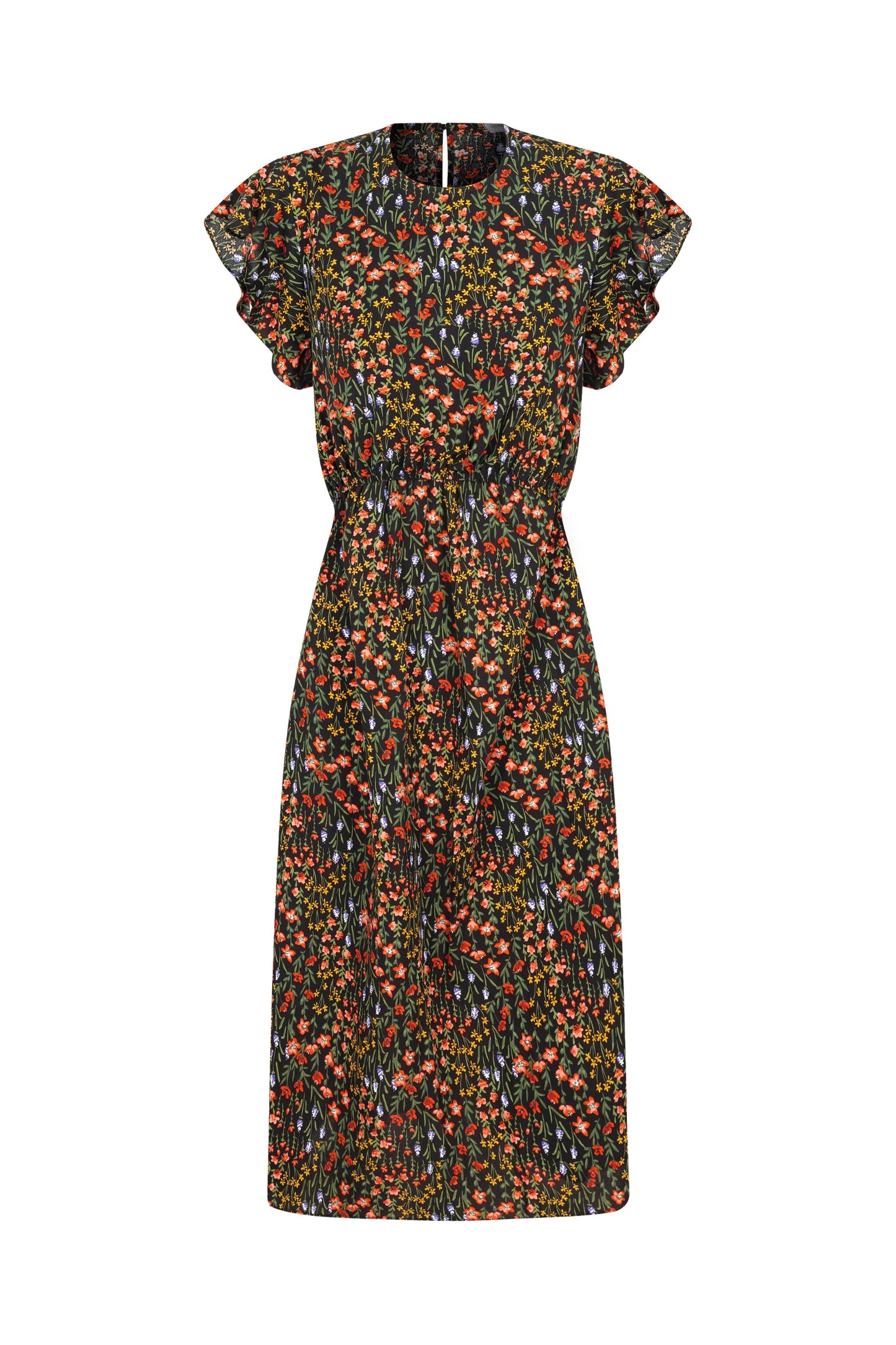VESTIDO COM BABADOS MIDI GESTANTE E AMAMENTAÇÃO