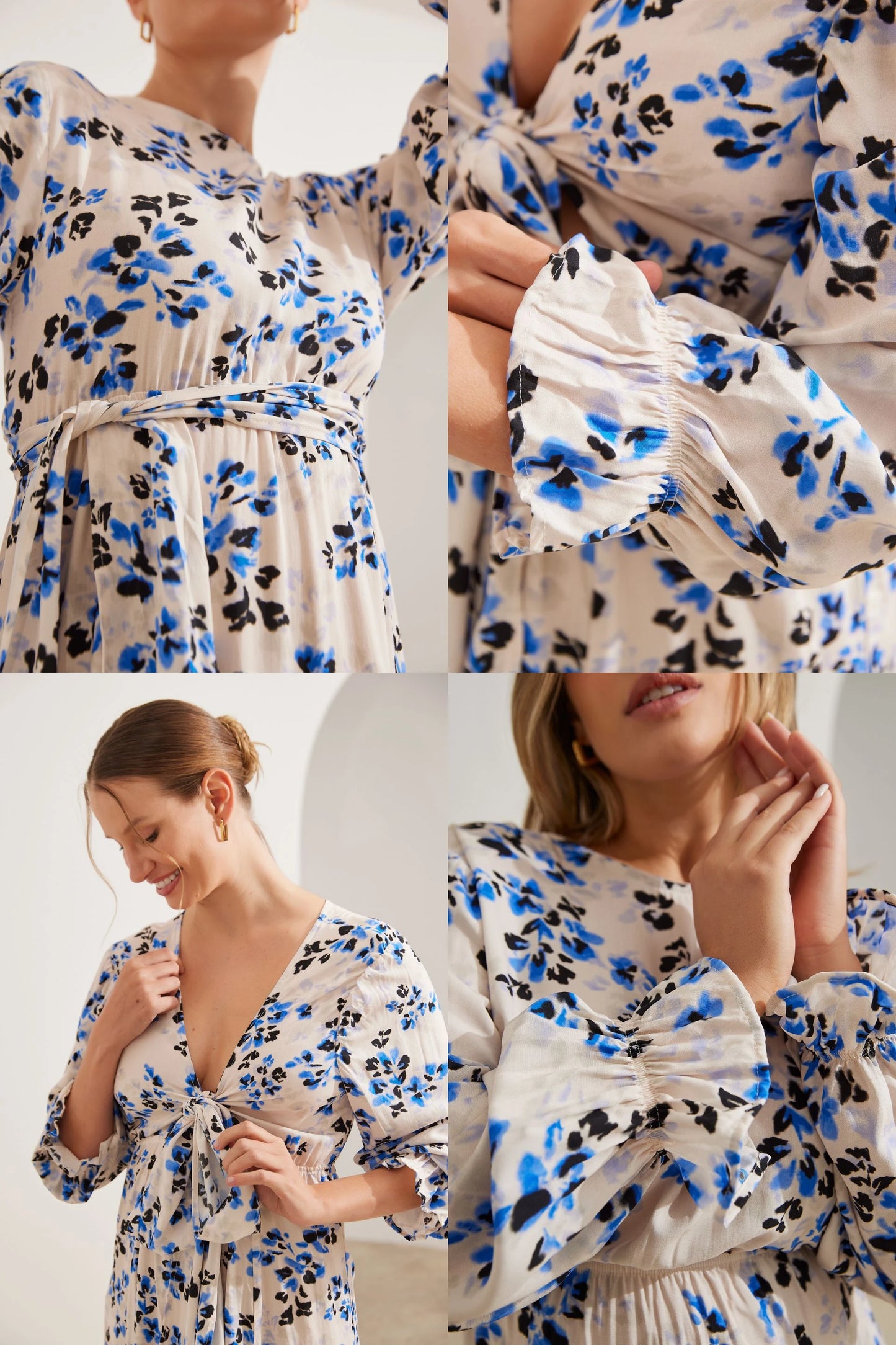 VESTIDO GESTANTE E AMAMENTAÇÃO LONGO 2 EM 1