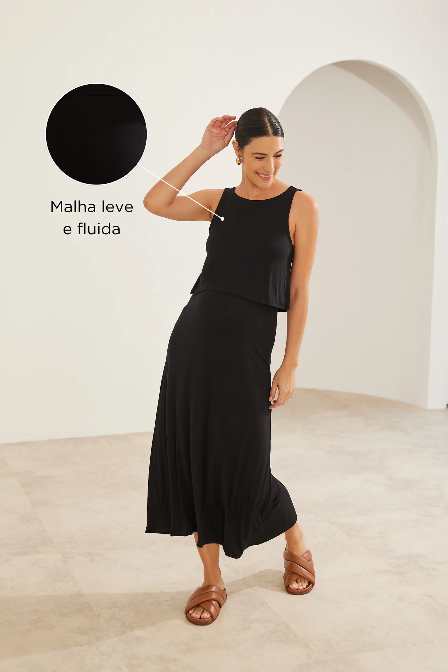 VESTIDO CORINGÃO REGATA PARA AMAMENTAR