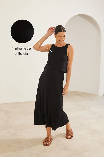 VESTIDO CORINGÃO REGATA PARA AMAMENTAR