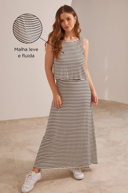 VESTIDO CORINGÃO REGATA PARA AMAMENTAR