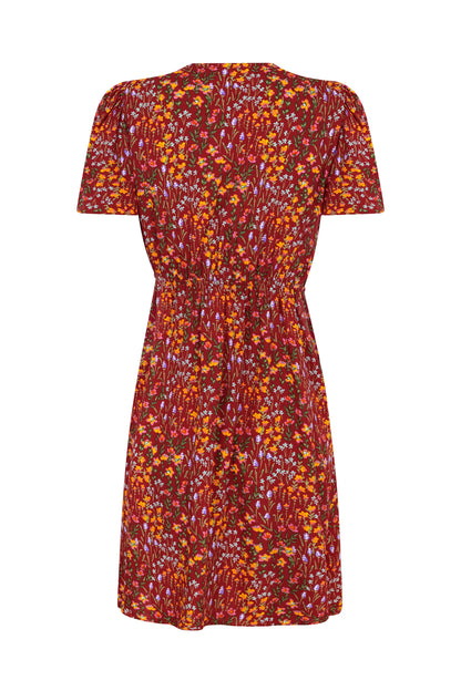 VESTIDO GESTANTE E AMAMENTAÇÃO ENVELOPE CURTO ESTAMPADO
